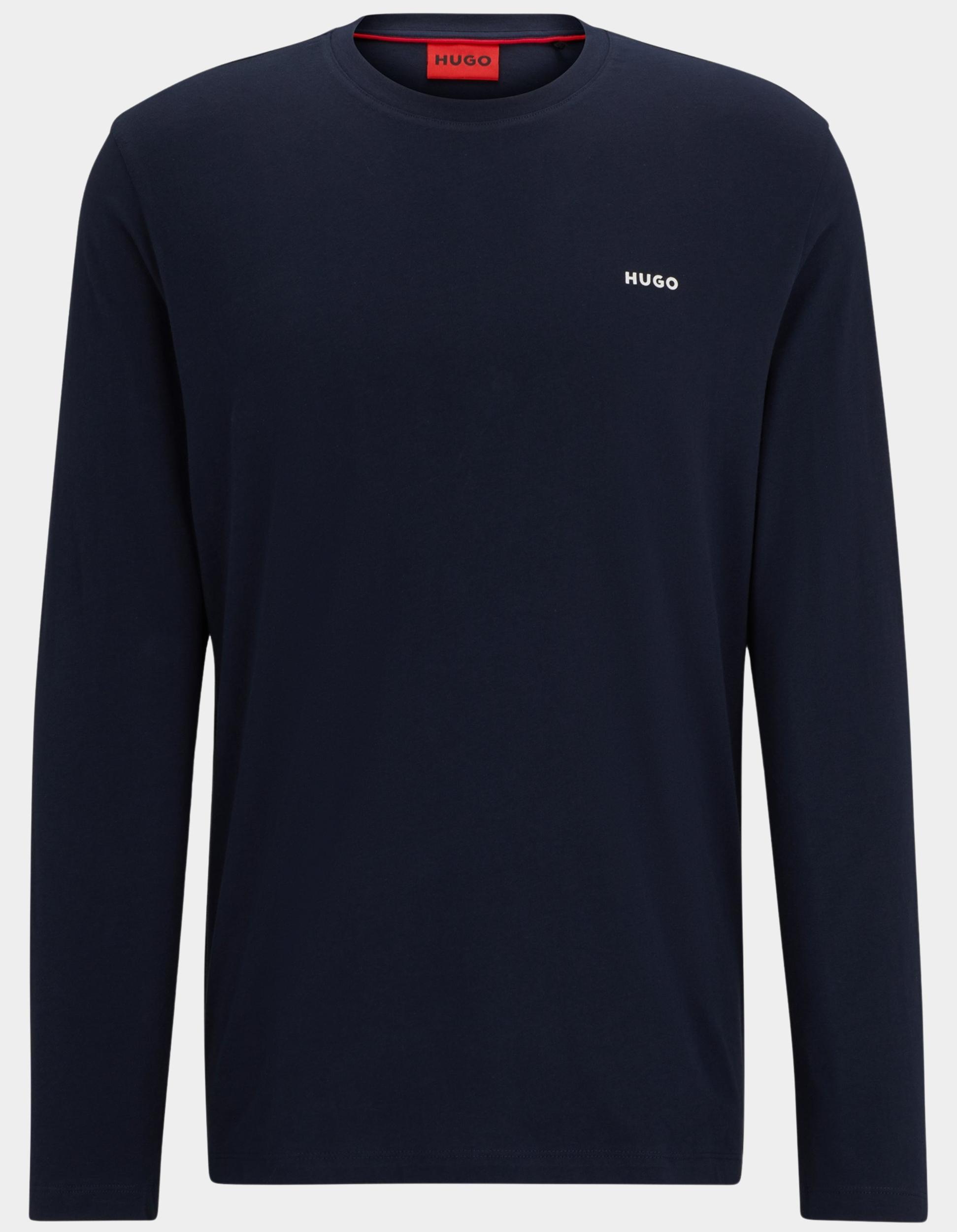 HUGO Red T-shirt lange mouw Blauw Derol222 10229761 01 50466159/405