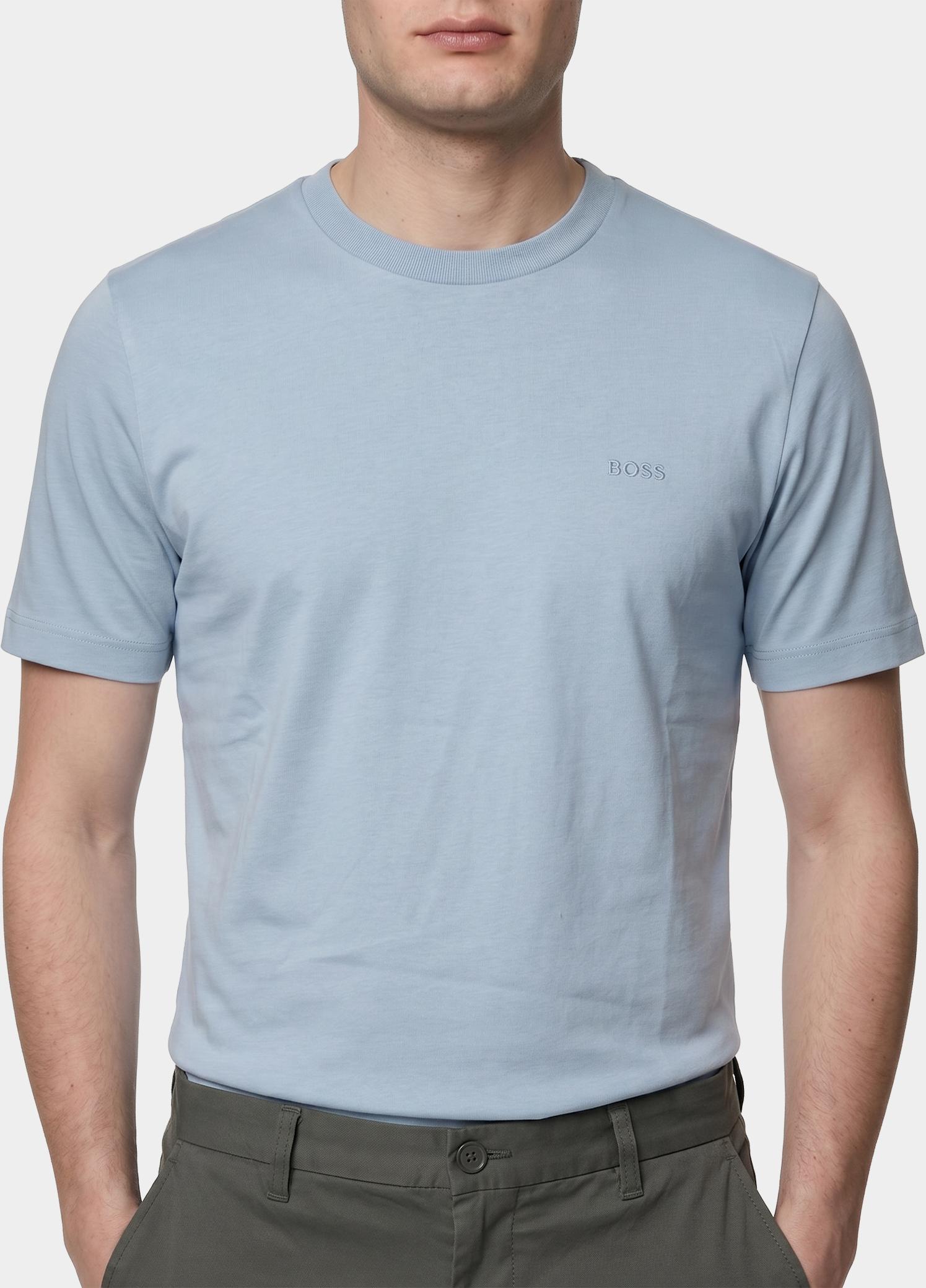BOSS Black T-shirt heren Blauw Thompson 01 10241525 01 50468347/531