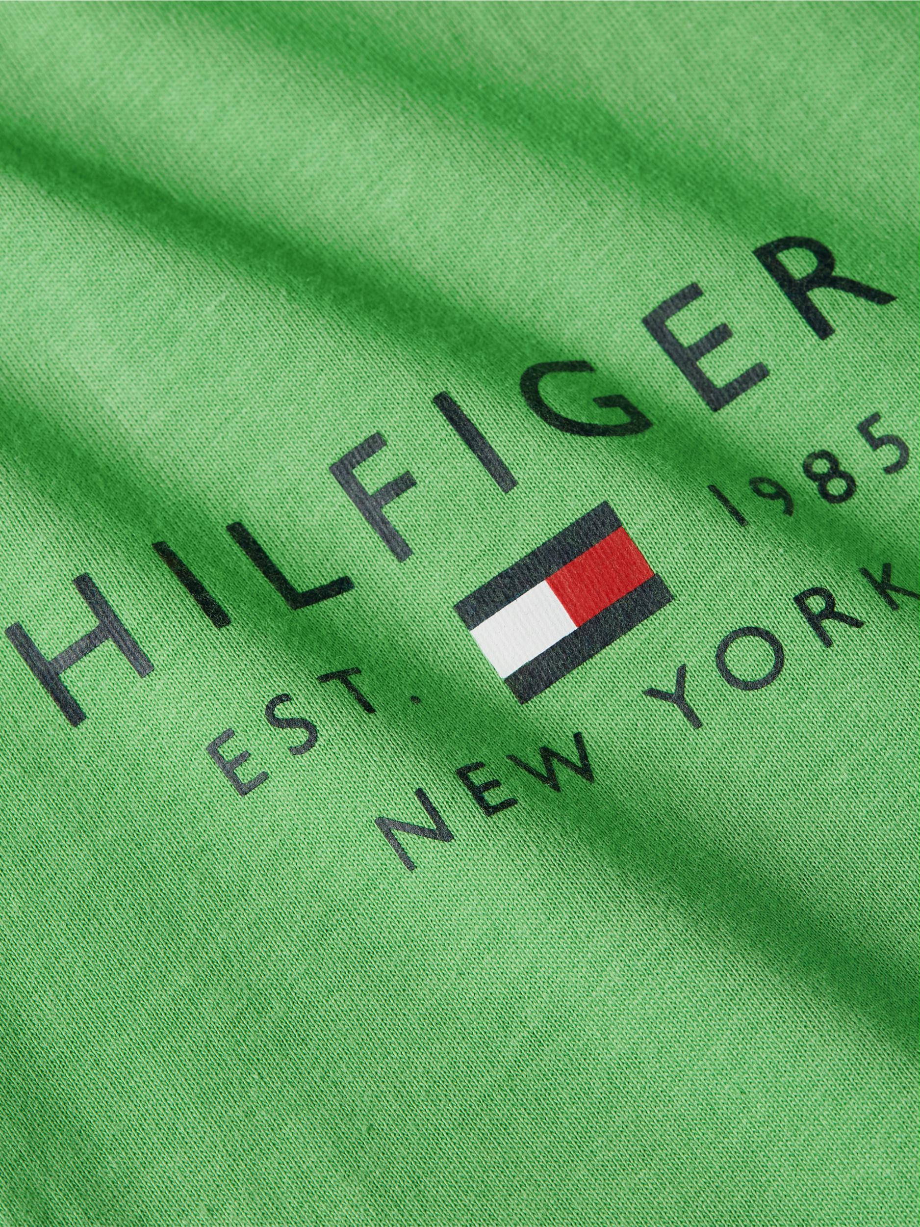 Tommy Hilfiger T-shirt korte mouw Groen Brand love small logo MW0MW30033/LWY