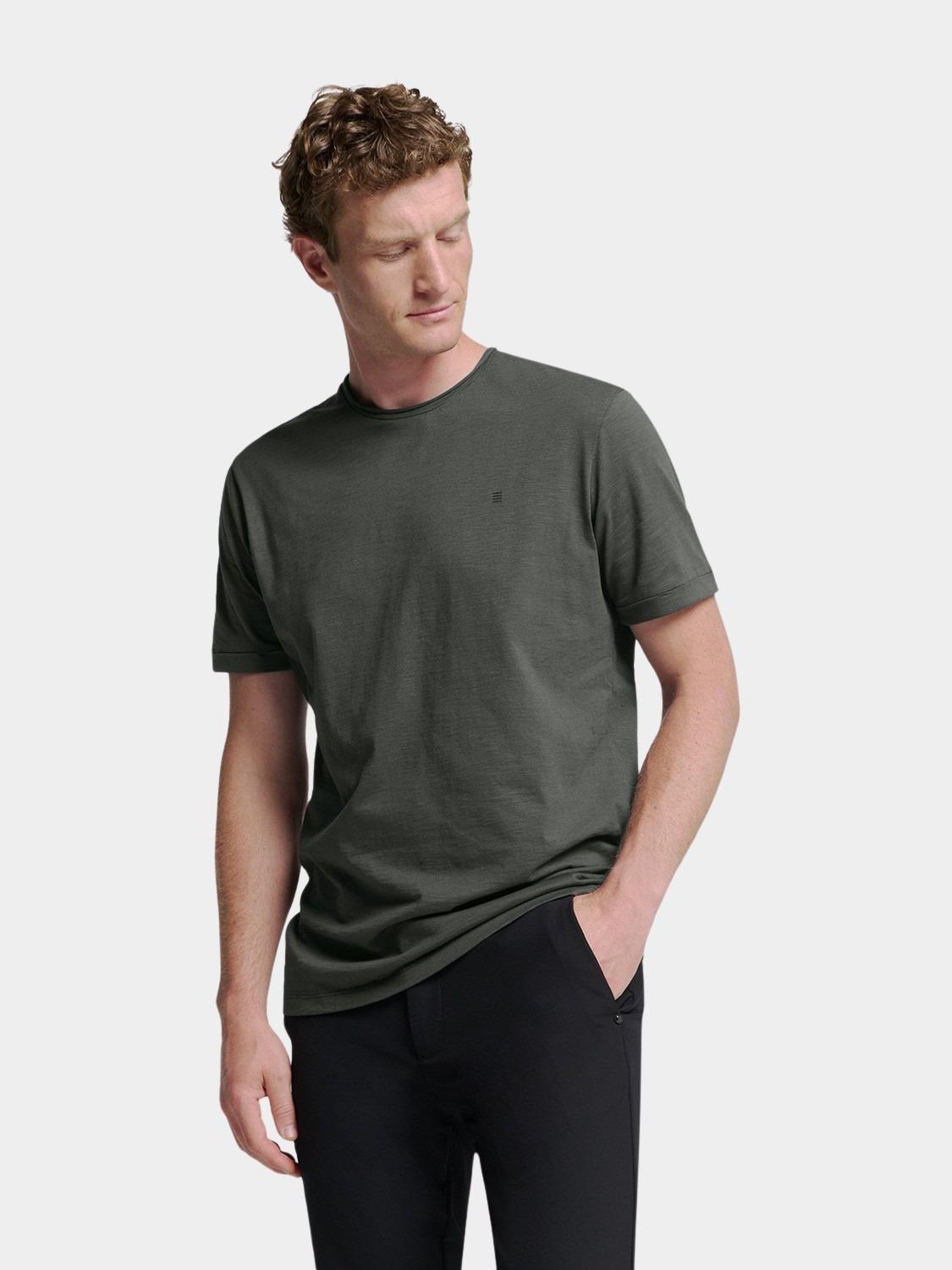 No Excess T-shirt korte mouw Grijs T-Shirt Crewneck Slub N3602/023