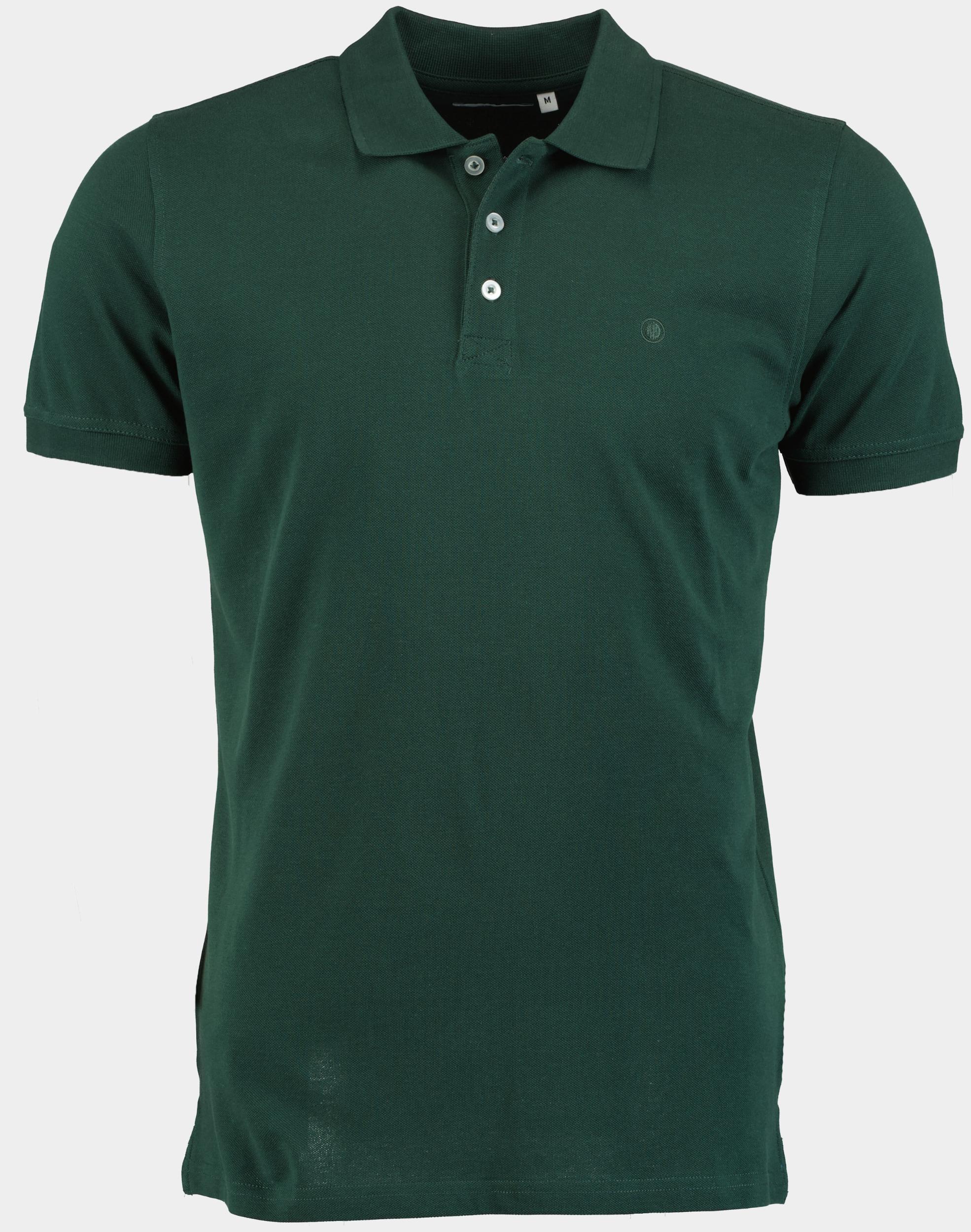 Bos Polo korte mouw Groen Piqué donkergroen New Lobra/5785