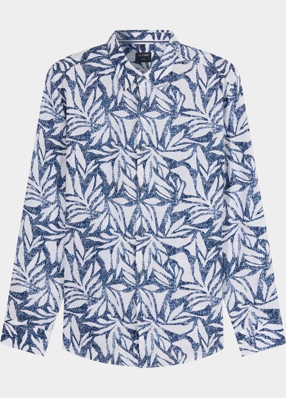 Olymp Overhemd heren Blauw Casual 408614/18
