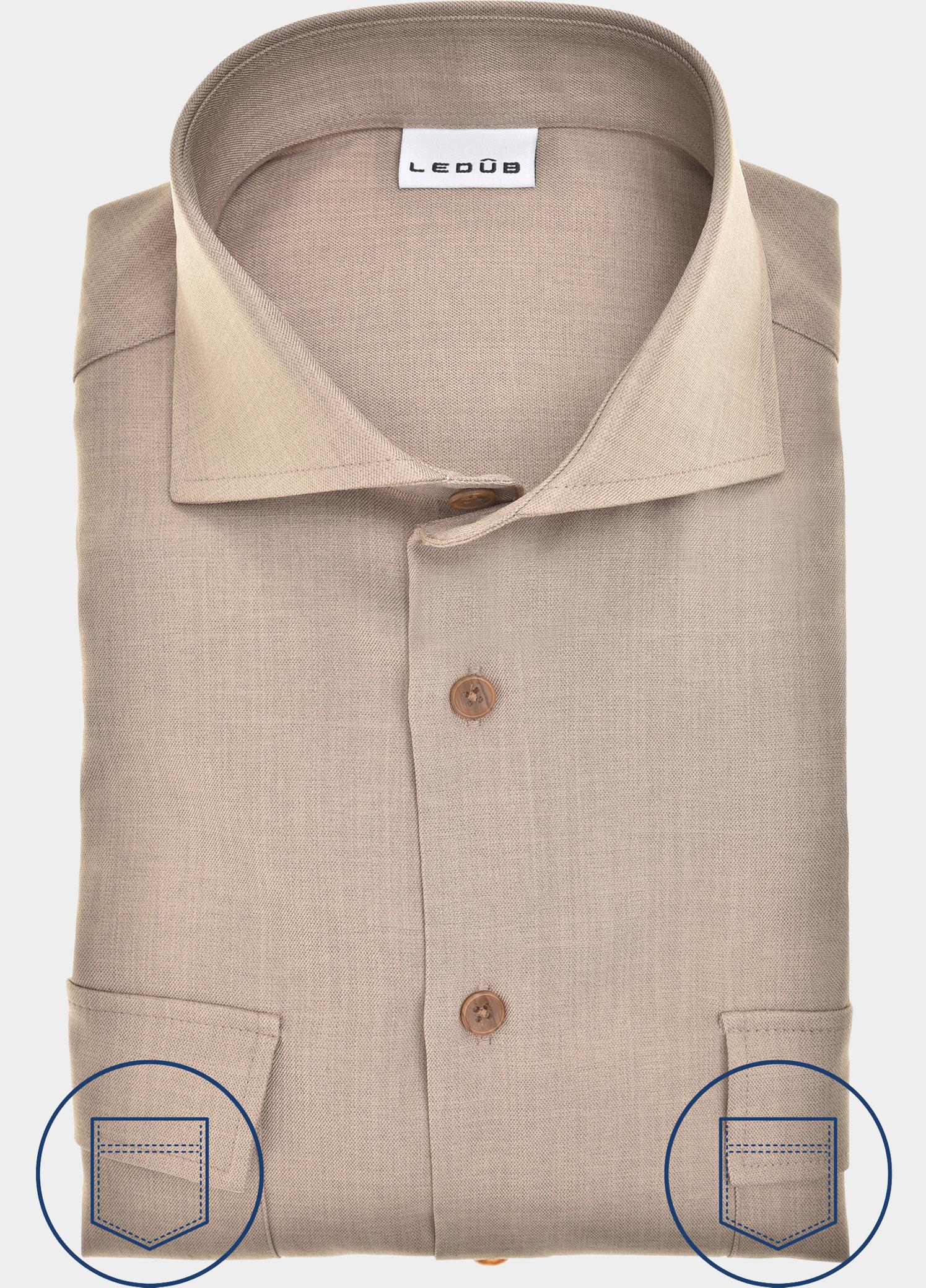 Ledub Overshirt Bruin  0143401/650-000-000