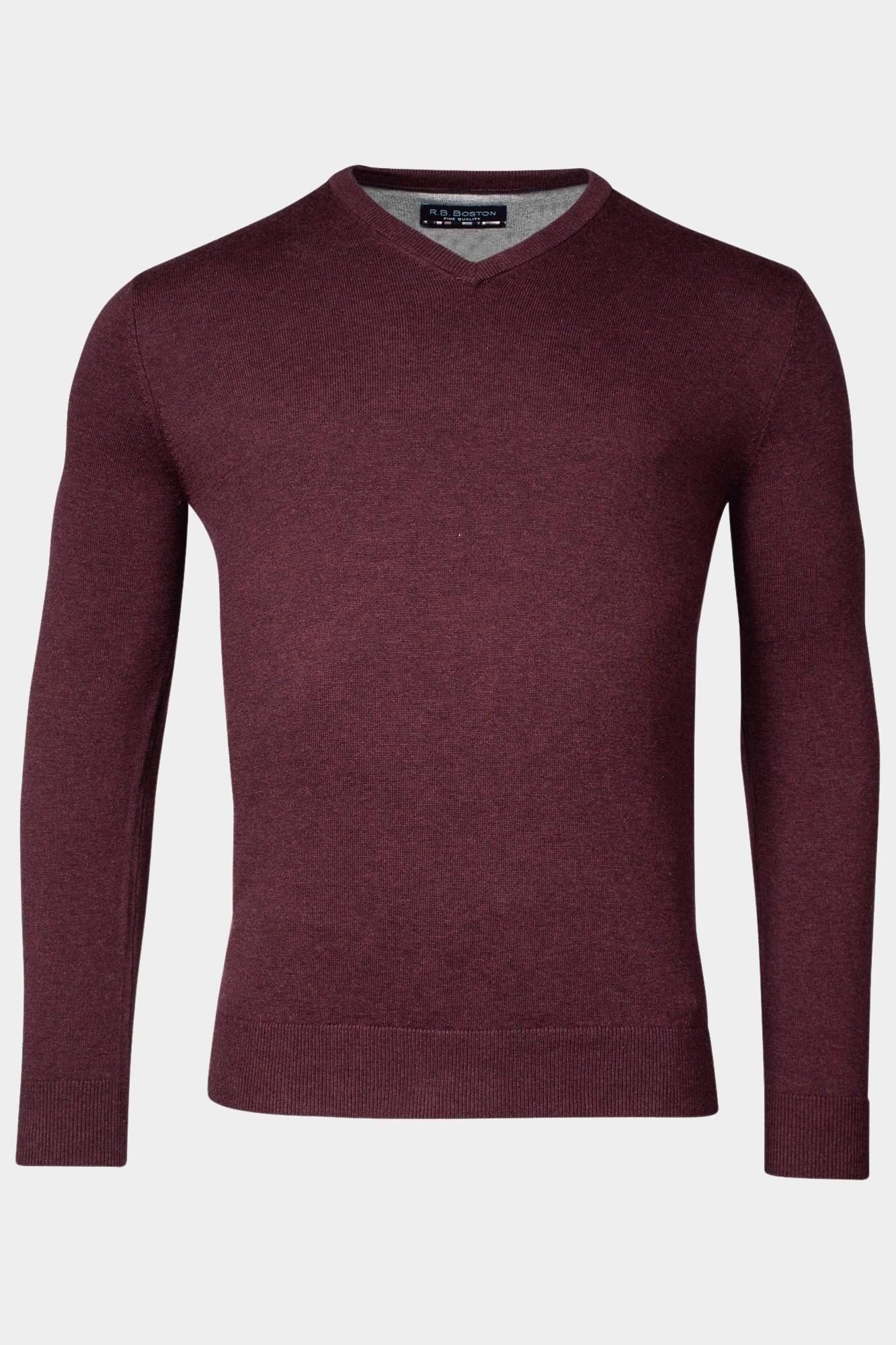 Baileys Pullover Paars V-Hals Pullover  12gg single 328100/395