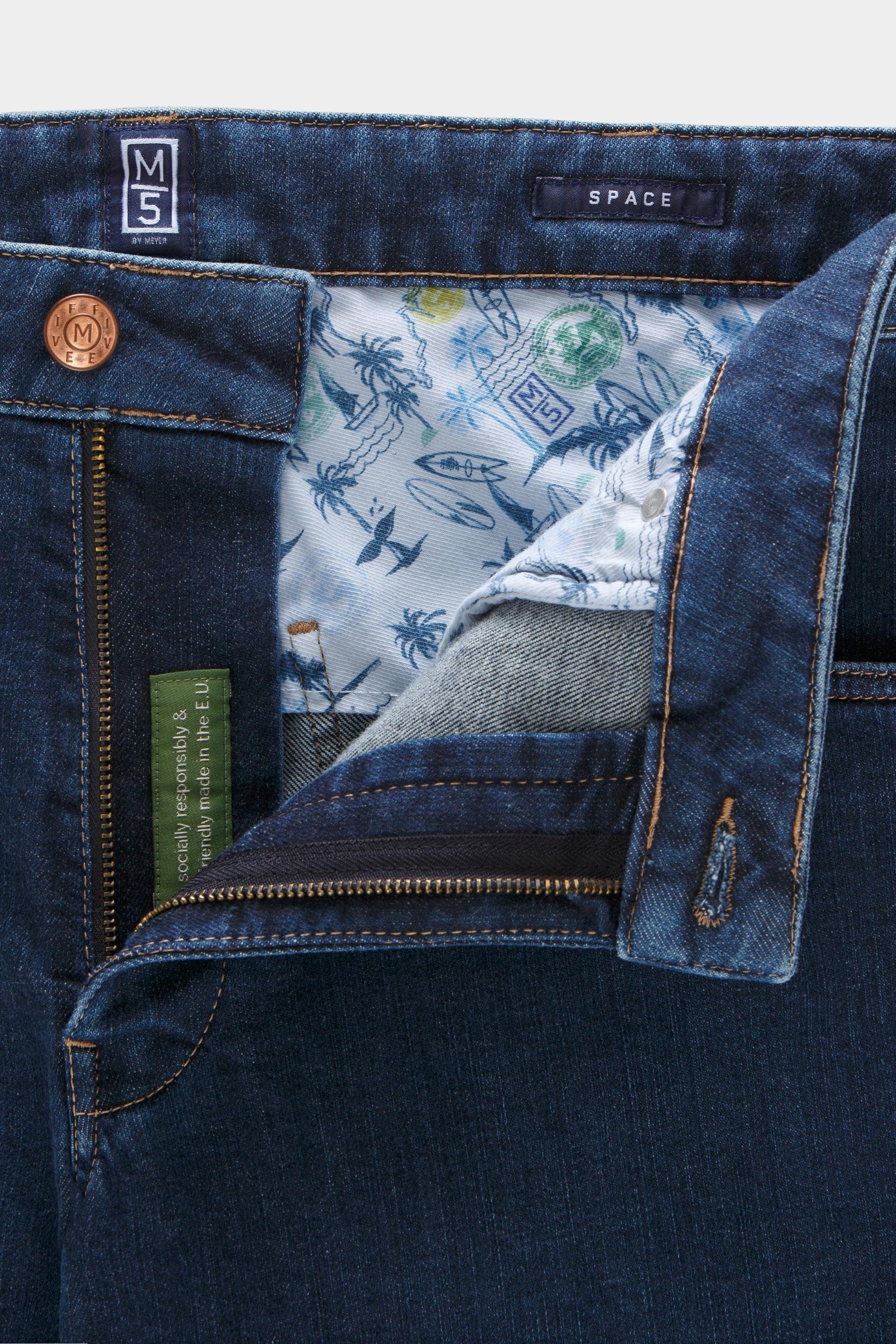 Meyer Flatfront Jeans Blauw FIVE Art.9-6291 3729629100/17