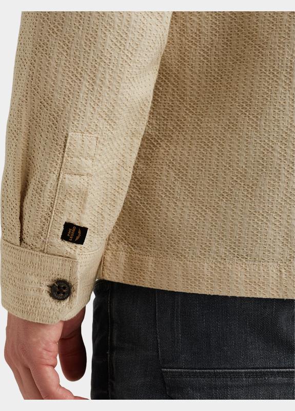 PME Legend Casual hemd lange mouw Beige LONG SLEEVE SHIRT Dobby Struc PSI2602222/7013