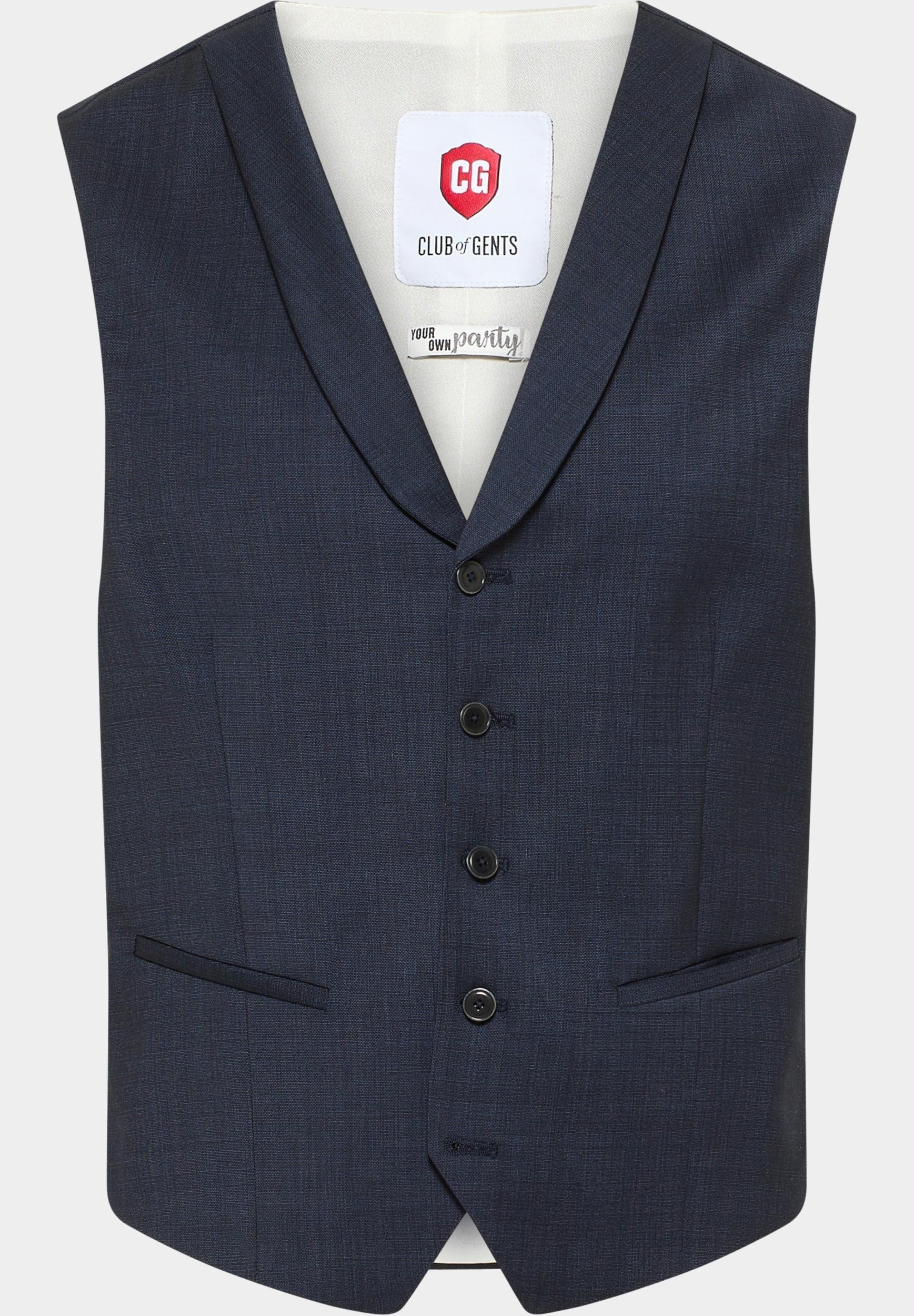 Club of Gents Gilet Mix & Match Blauw WesteWaistcoat CG Philipp-ST .S