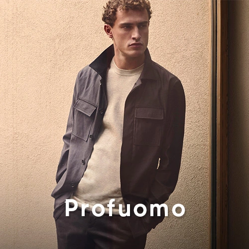 Profuomo heren overshirt in donkergrijs met suède look — bekijk de collectie