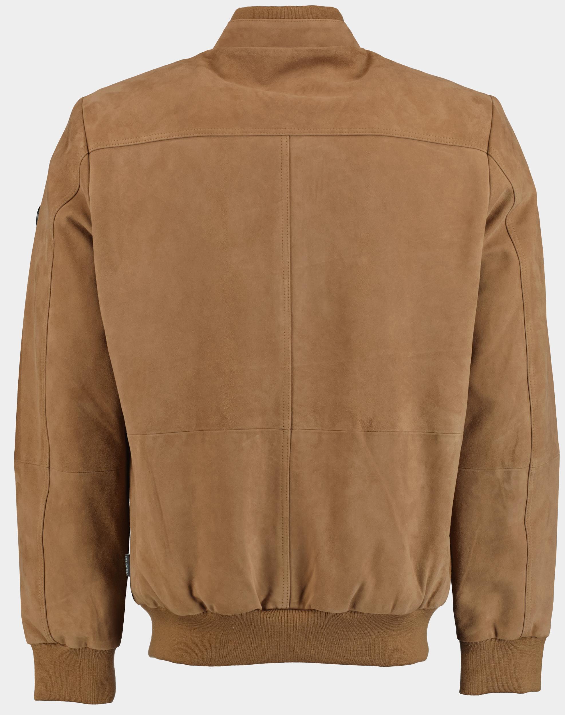 Donders 1860 Lederen jack Bruin Varcity Suède Lumber Jacket 52439.3/310