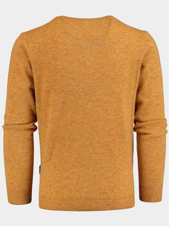 Baileys Pullover Geel Schotse lamswollen V-pullover 200071/503