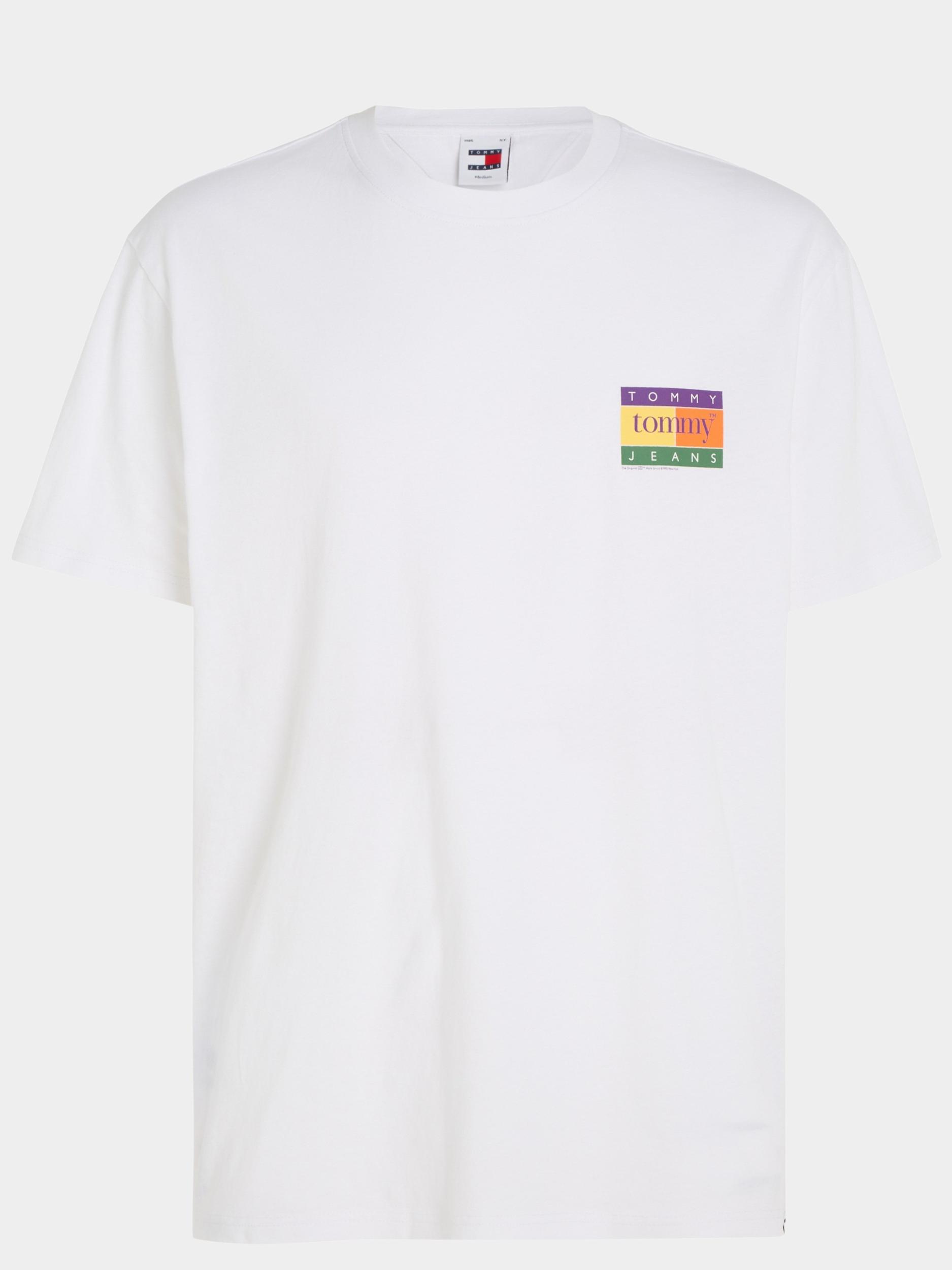 Tommy Jeans T-shirt korte mouw Wit Reg Summer Flag DM0DM19171/YBR