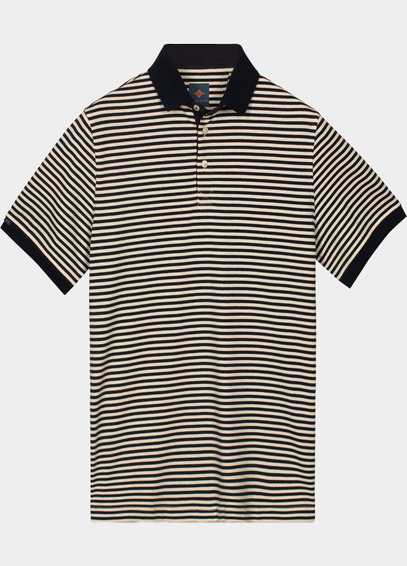Baileys Polo heren Blauw Poloshirt  y/d stripes 615202/69
