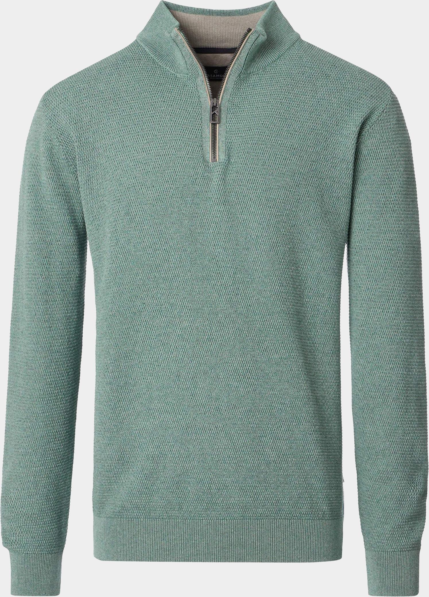 Casamoda Vest heren Groen Stricktroyer SNOS 454479000/323