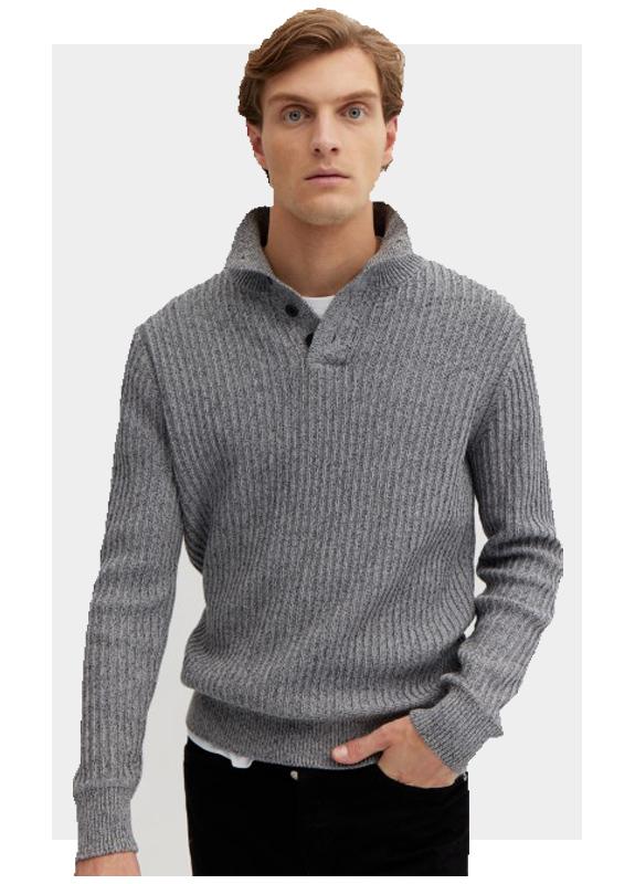 Basefield Pullover Grijs Troyer Pullover 219018510/848