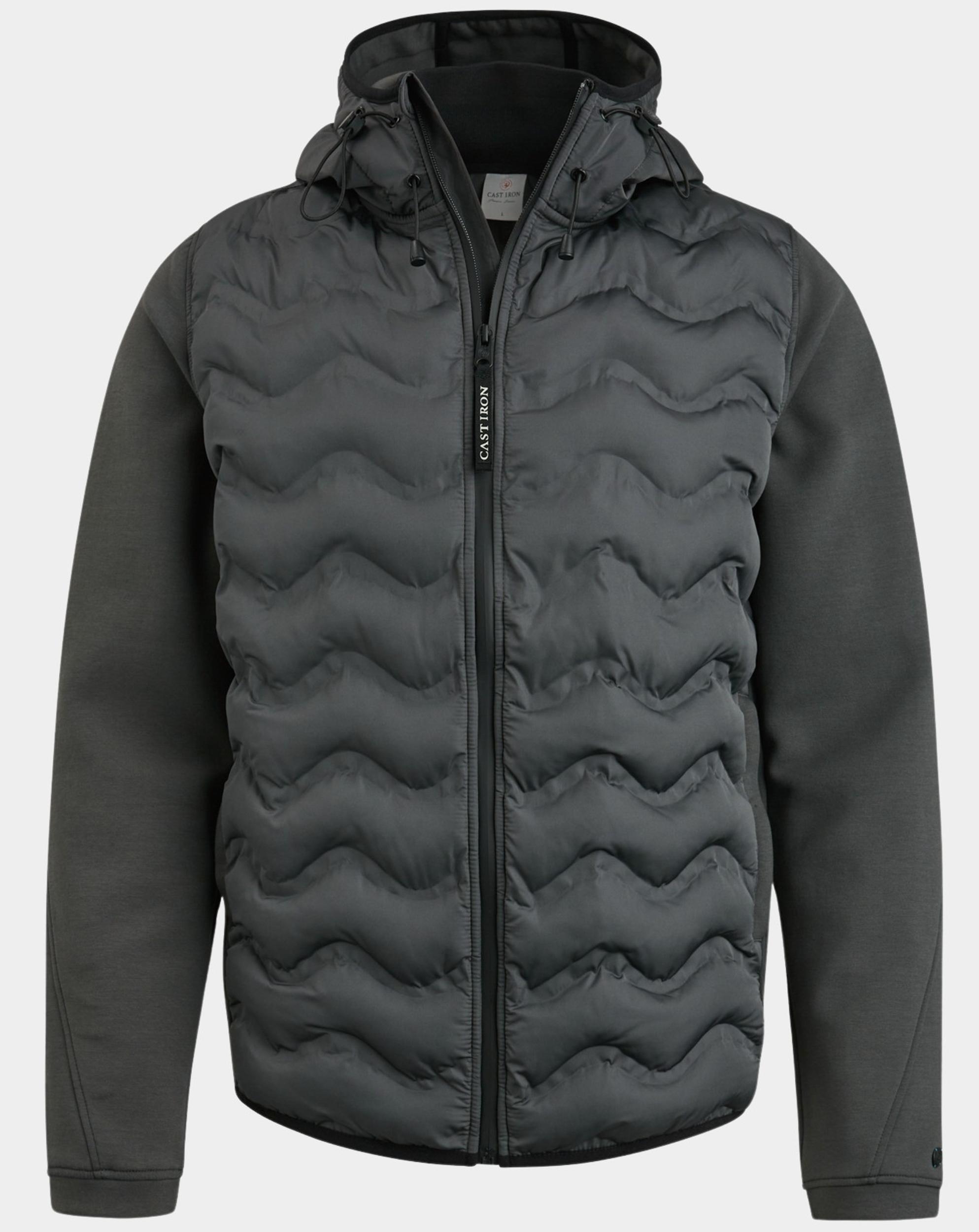 Cast Iron Zomerjack Zwart Zip jacket interlock CSW2402412/9159