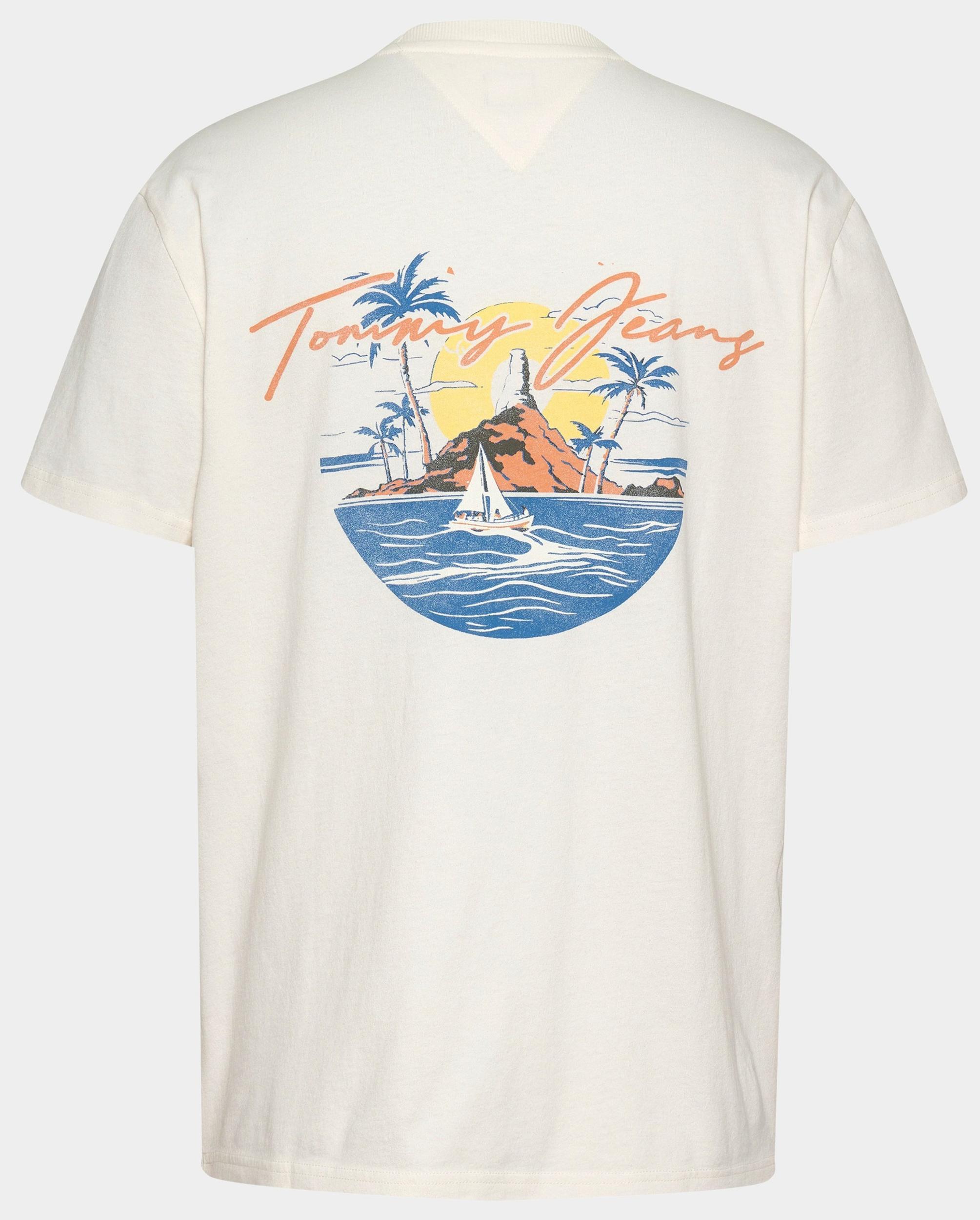 Tommy Jeans T-shirt korte mouw Wit TJM REG SIG SAILING SS TEE EX DM0DM21868/YBH
