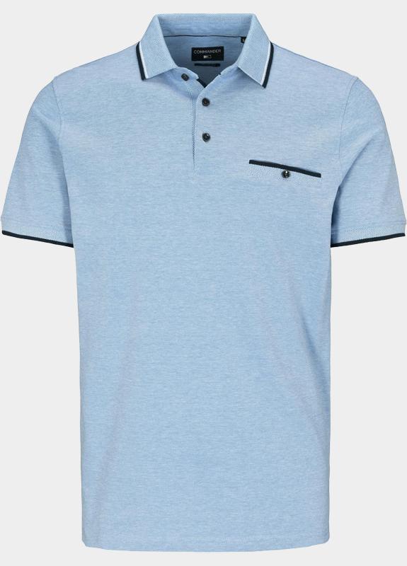 Commander flag Polo heren Blauw  214008407/642