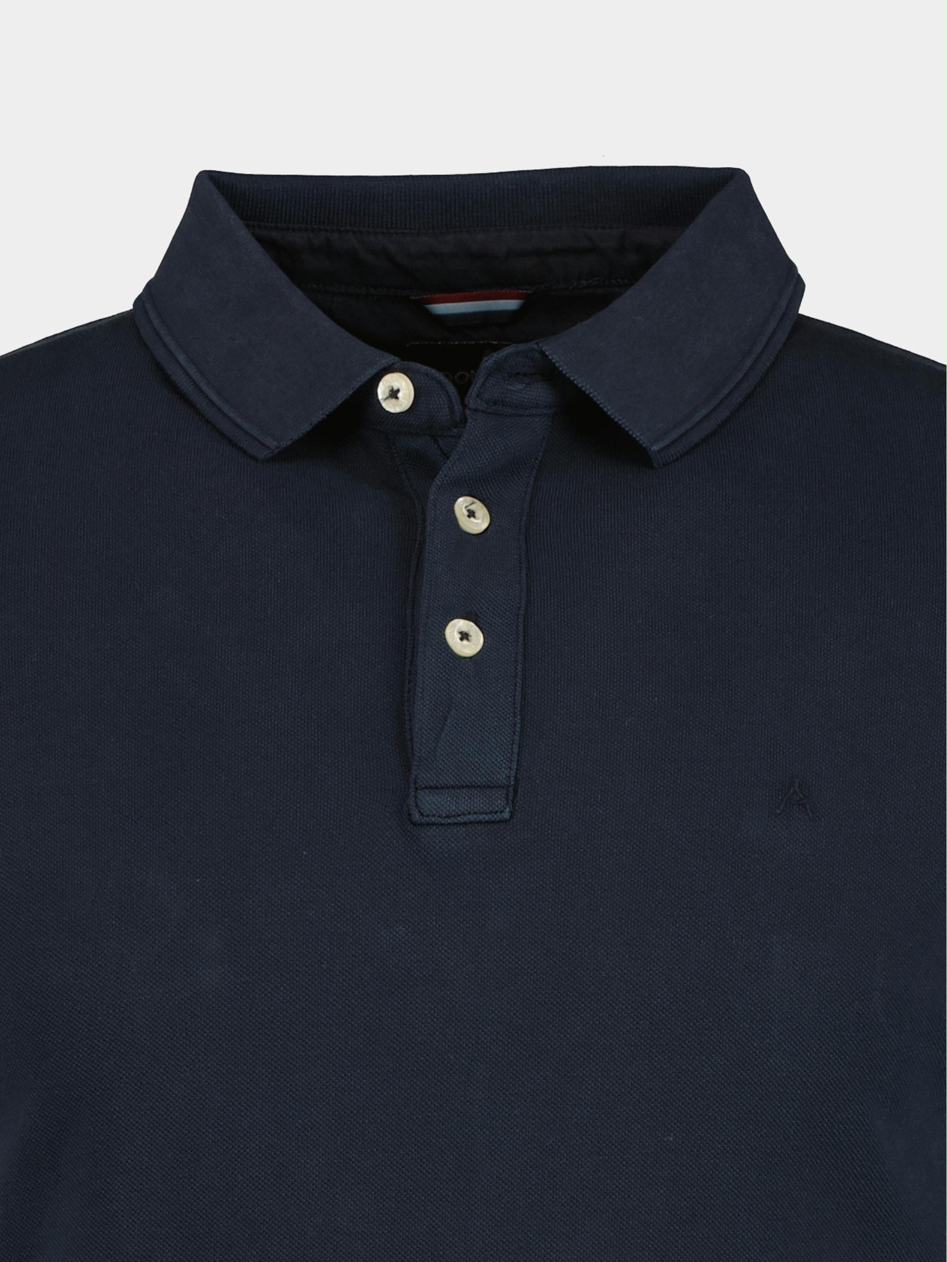 Donders 1860 Polo korte mouw Blauw Polo shirt 39032/799