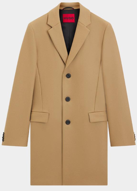 HUGO Red Wollen Jas Beige Migor2541 10266240 01 50546528/266 HUGO Red Wollen Jas Beige Migor2541 10266240 01 50546528/266
