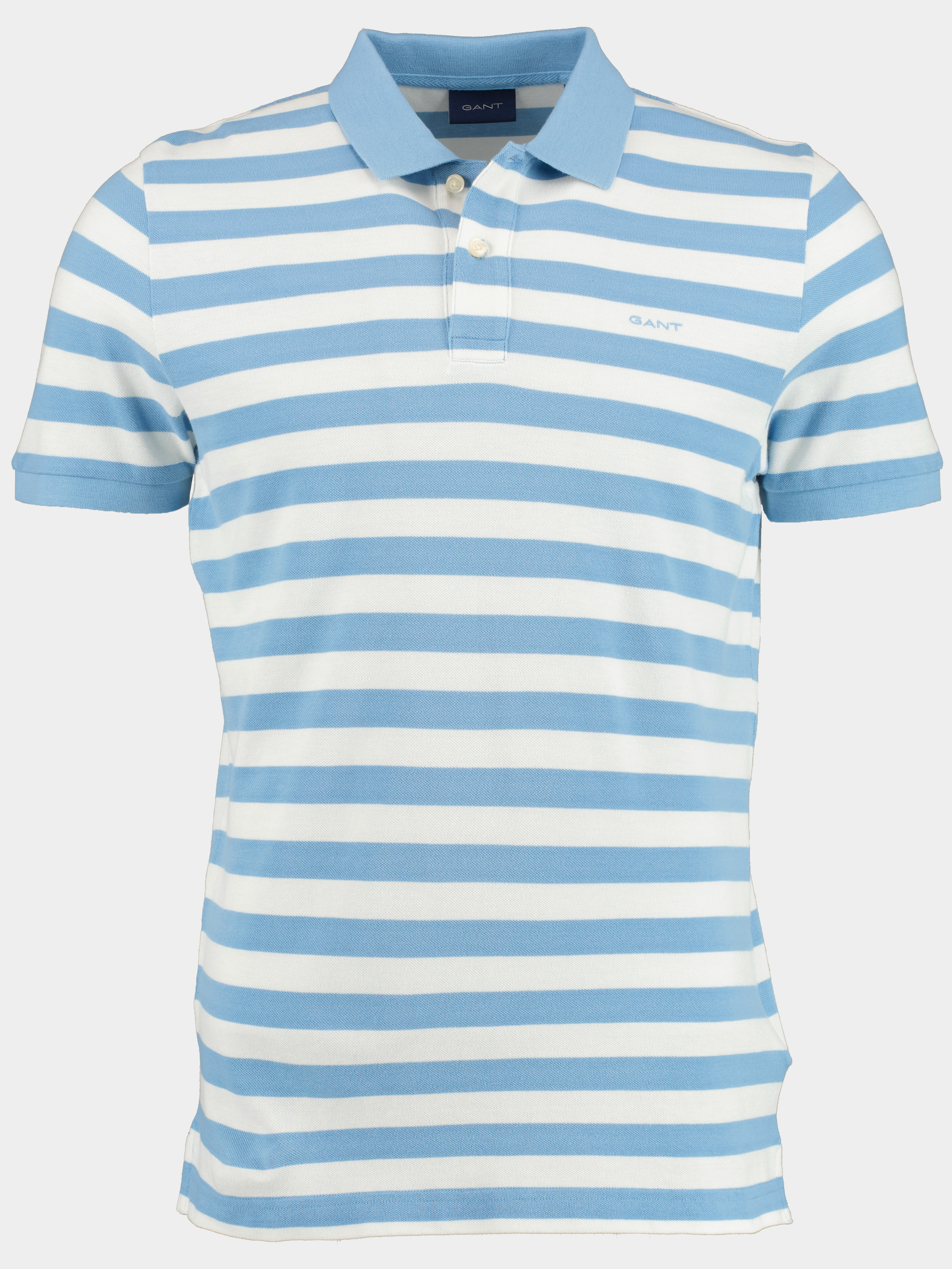 Gant Polo korte mouw Blauw Multi Stripe SS Pique 2062018/414