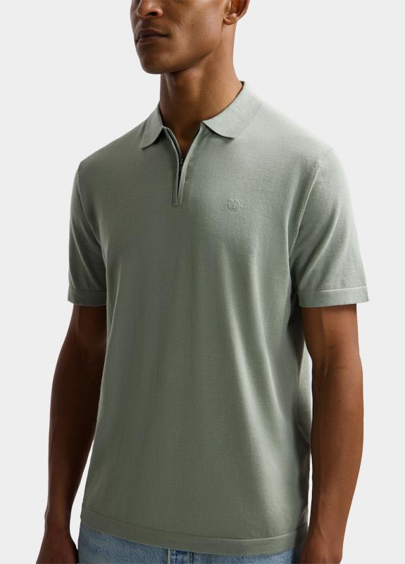 Dstrezzed Polo heren Groen DS_Dorian Zip Polo 420062/564