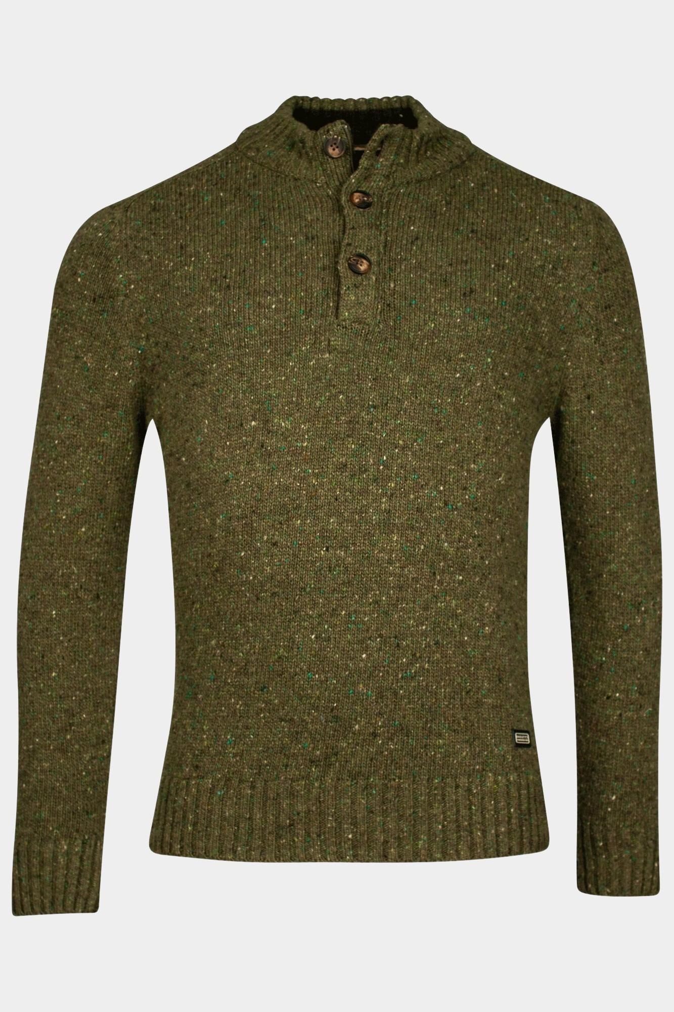 Baileys Half Zip Groen Pullover 1/2 Zip/Buttons 428473/757