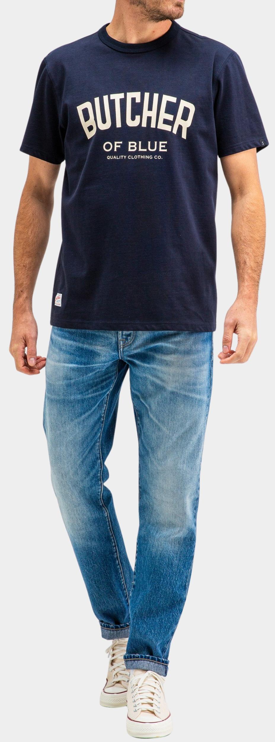 Butcher of Blue T-shirt korte mouw Blauw Army College Tee M2512010/890