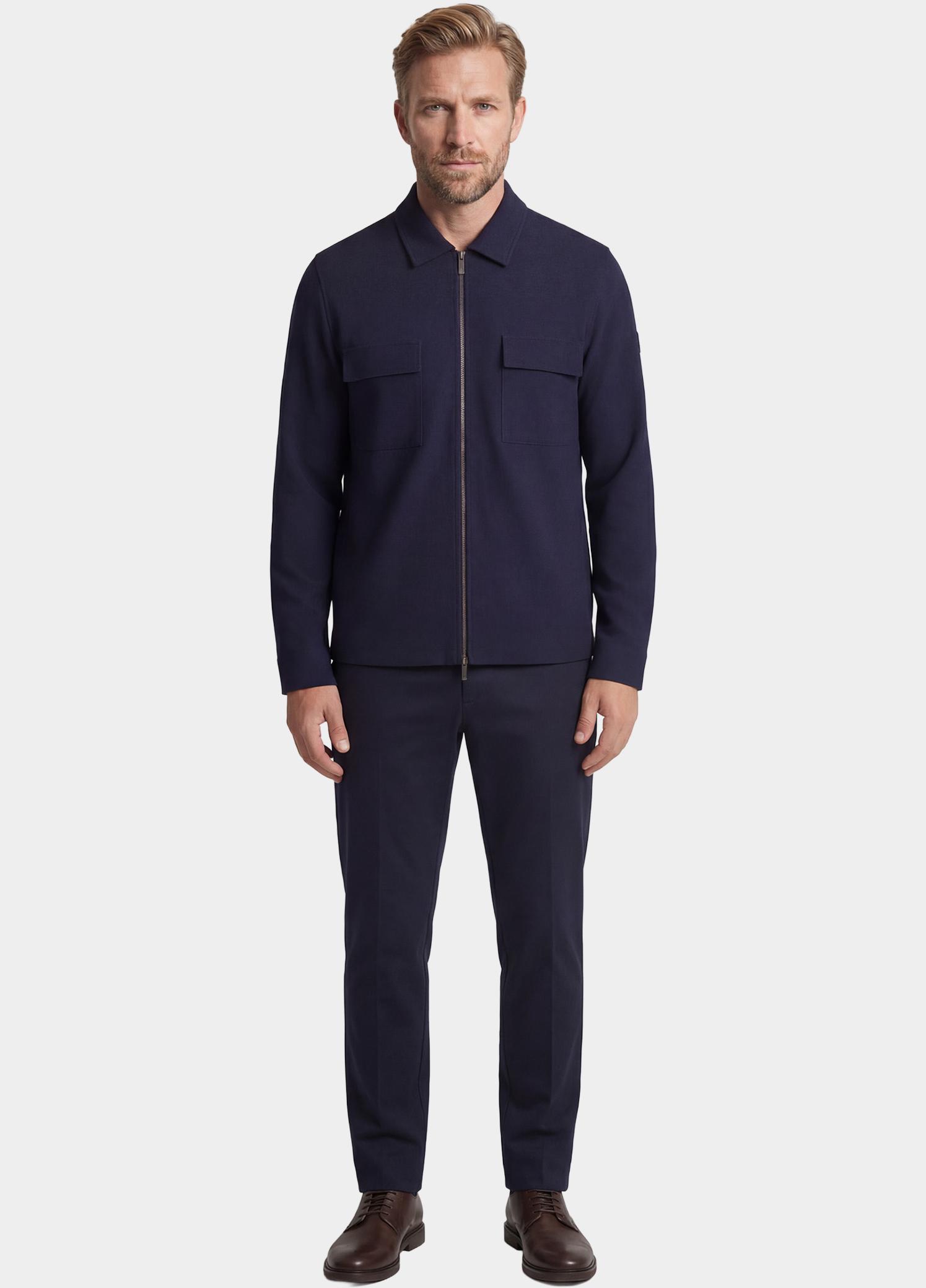 Giordano Overshirt Blauw Vercelli Full Zip Overshirt T 617505/60