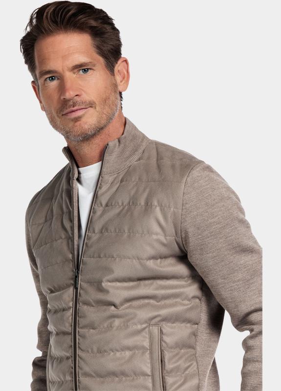 Baileys Vest Bruin Cardigan Zip  Front Body slig 522080/865