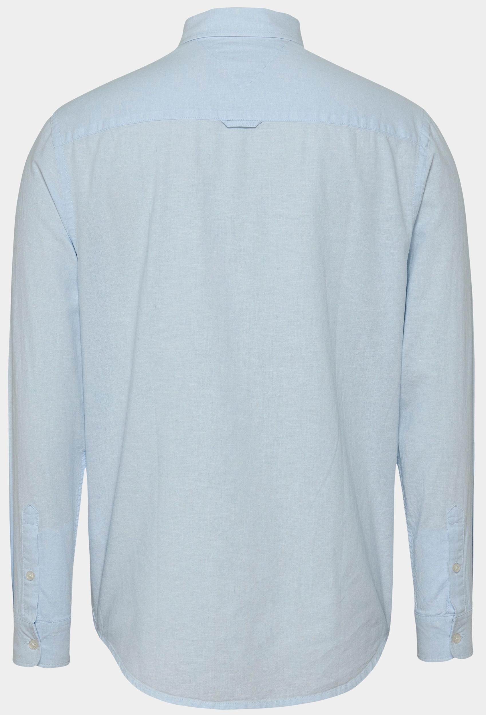 Tommy Jeans Casual hemd lange mouw Blauw TJM REG LINEN BLEND LS SHIRT DM0DM20875/C3Q