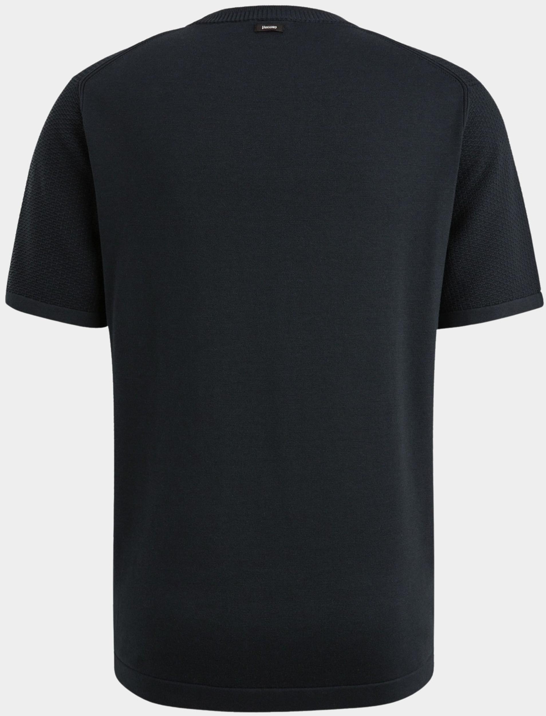 Vanguard T-shirt korte mouw Blauw Short sleeve r-neck cotton mo VTSS2502508/5281