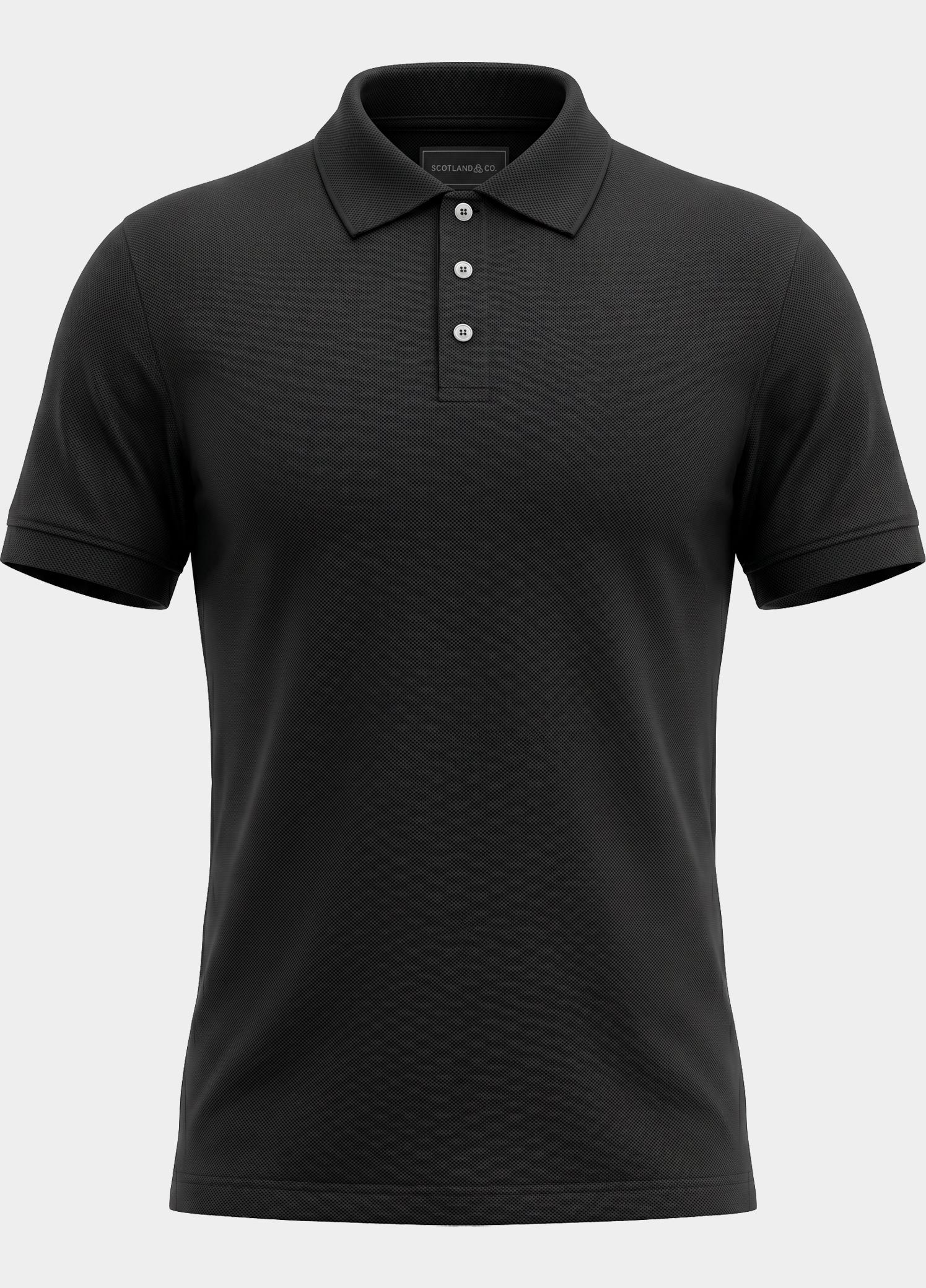 Scotland Blue Polo heren Zwart Boris Polo SPE25108BO40SB/990 black