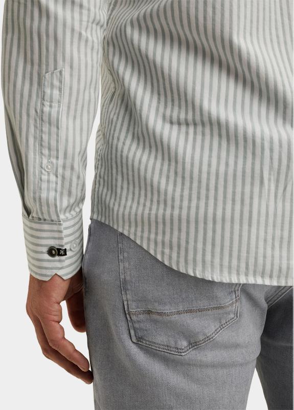 Vanguard Casual hemd lange mouw Blauw LONG SLEEVE SHIRT YD Stripe w VSI2602215/5144