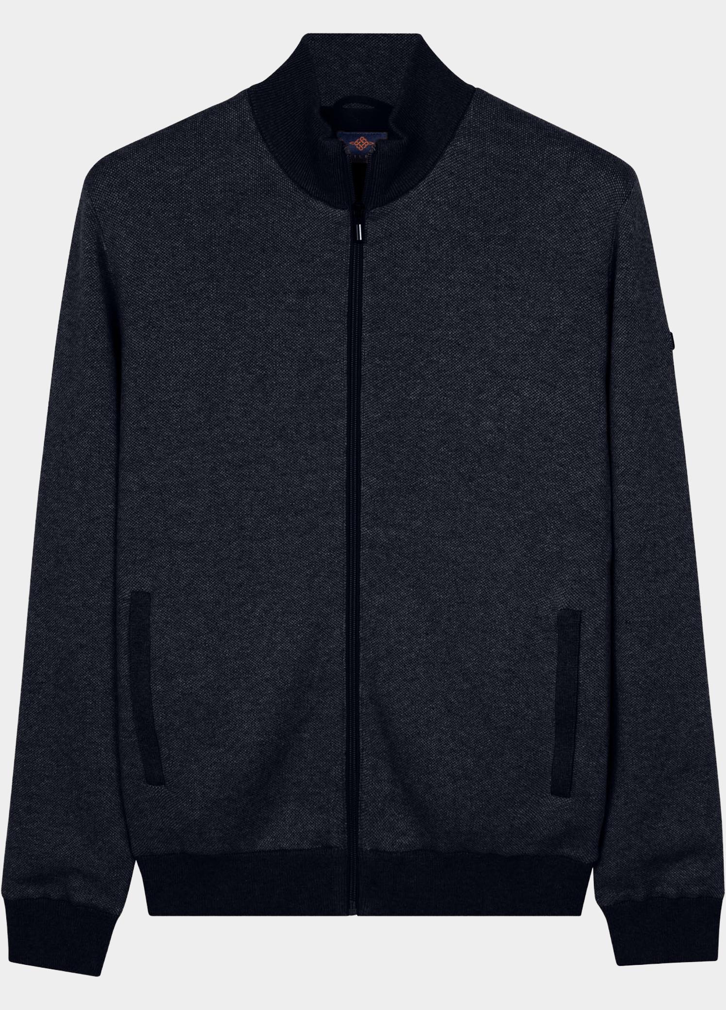 Baileys Vest heren Blauw Cardigan Zip  all-over in  2- 622180/675