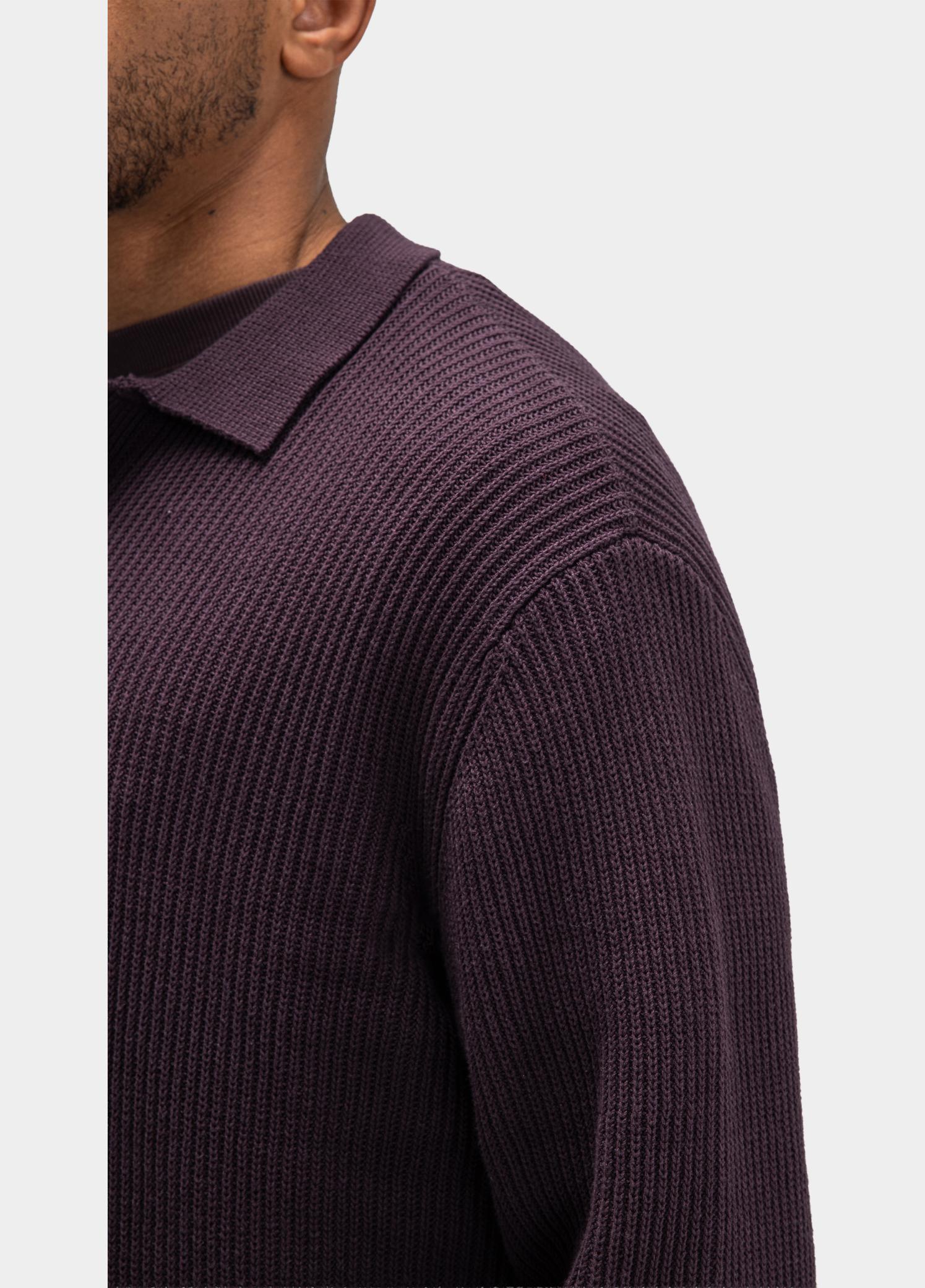 Butcher of Blue Polo lange mouwen heren Rood Galway M2626033/845