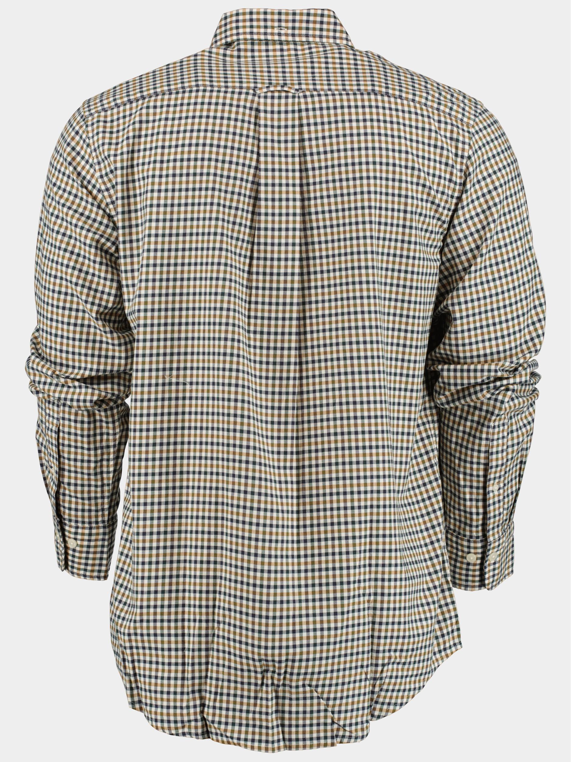 Gant Casual hemd lange mouw Beige Reg Twill Micro Multi Check Sh 3230201/113