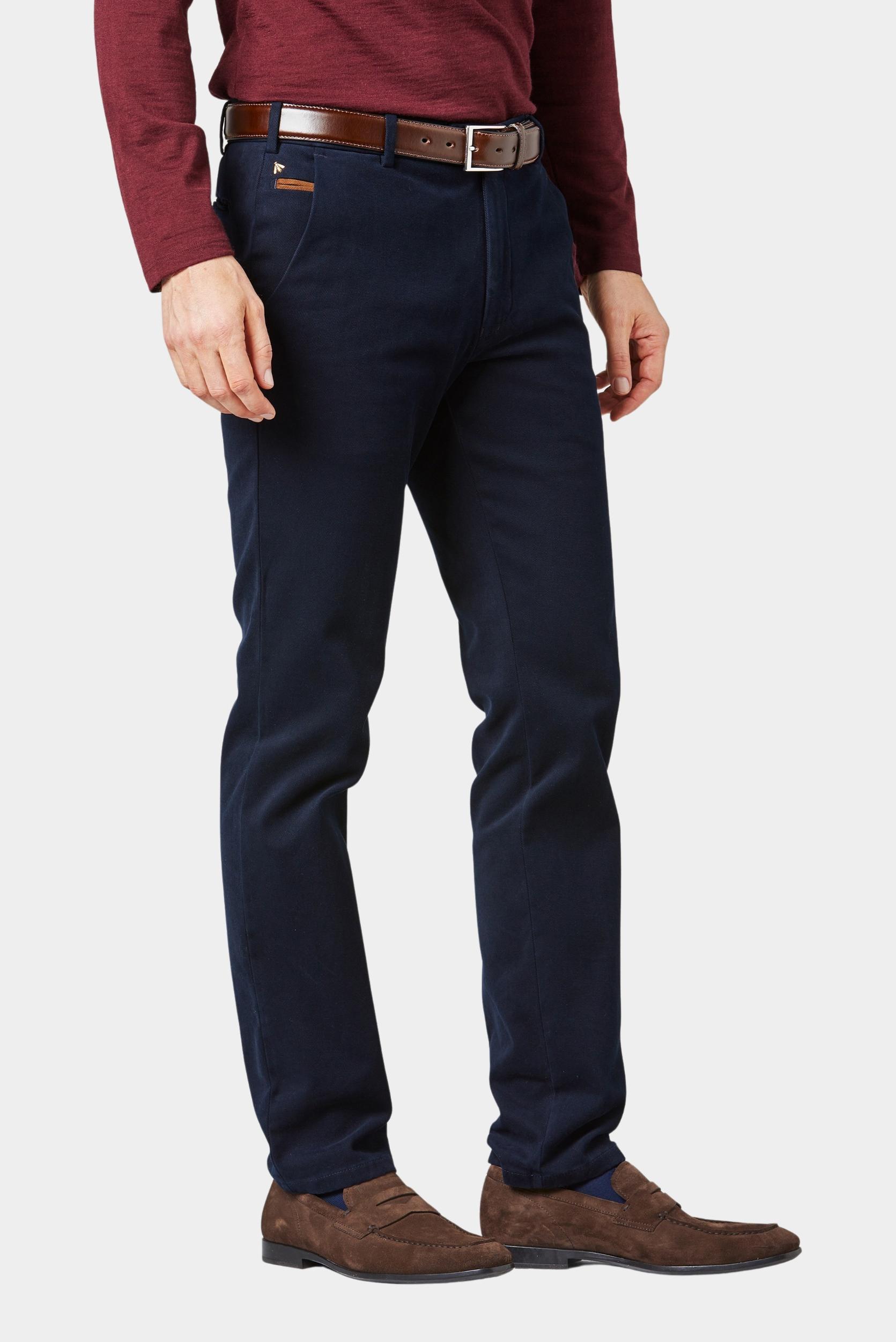 Meyer Katoenen Broek Blauw BONN Art.2-8572 1022857200/19