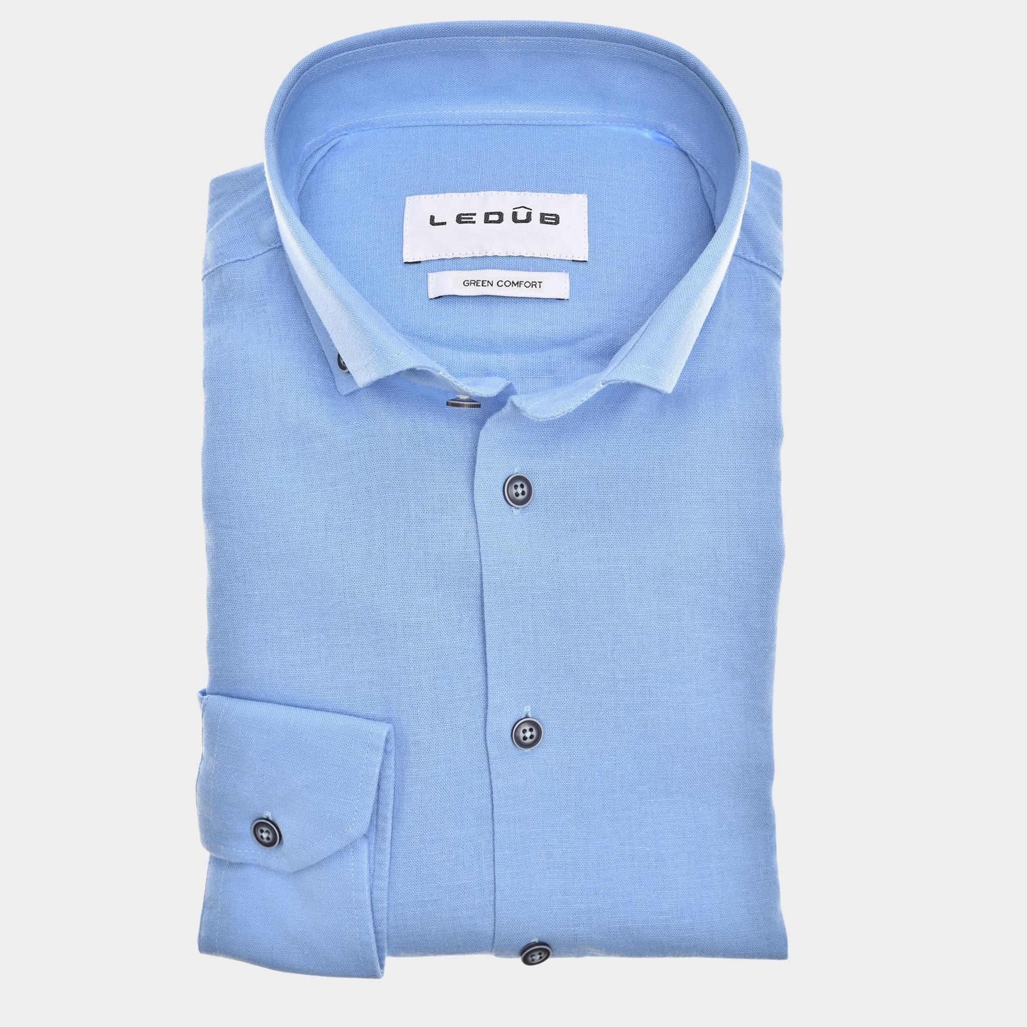 Ledub Business hemd lange mouw Blauw  0142919/120-000-000