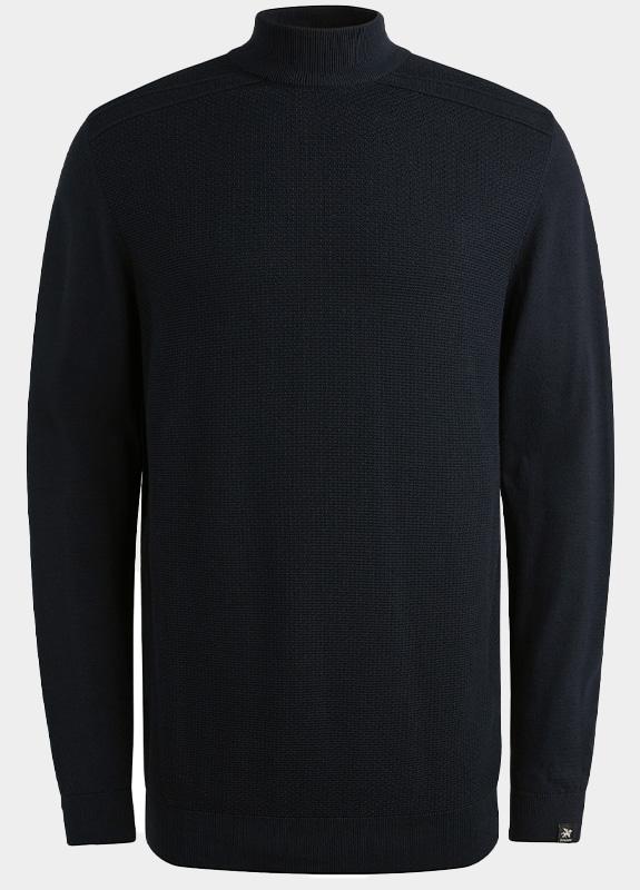 Vanguard Coltrui Blauw Mock neck cotton modal VKW2509322/5073