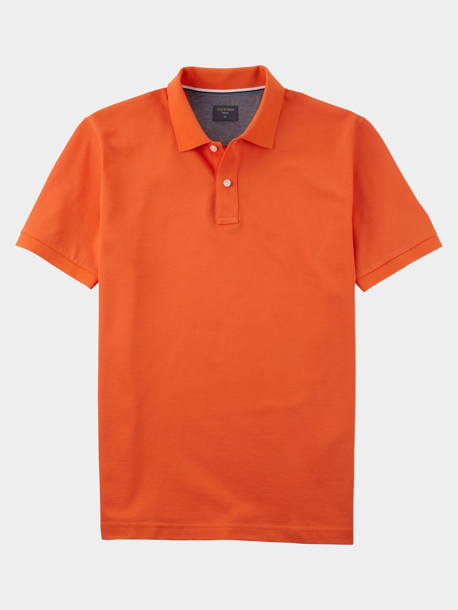 Olymp Polo korte mouw Oranje Polo PiquÃ© solid 540952/91