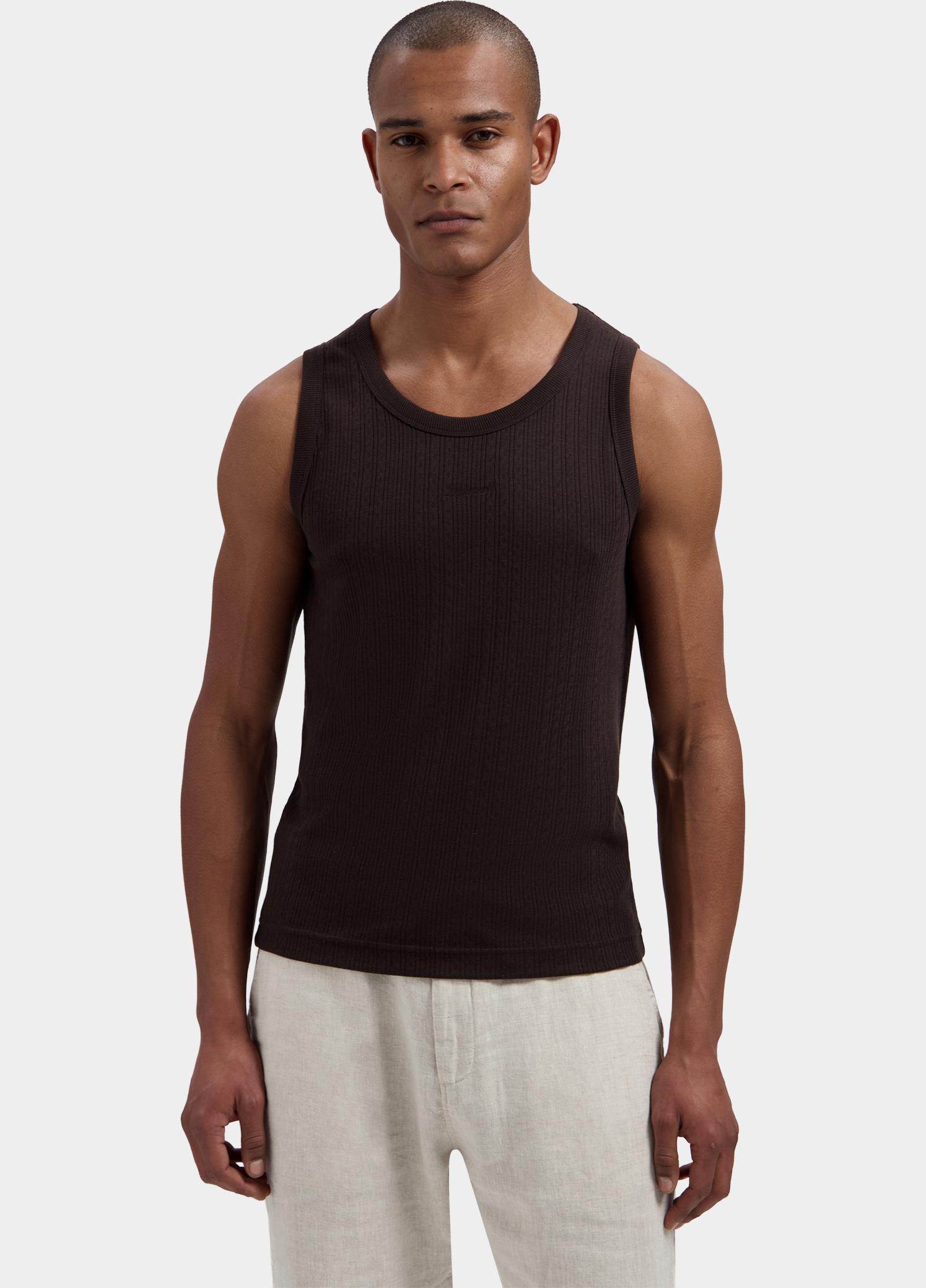 Dstrezzed mouwloos shirt heren Bruin Nash Singlet 203526/799