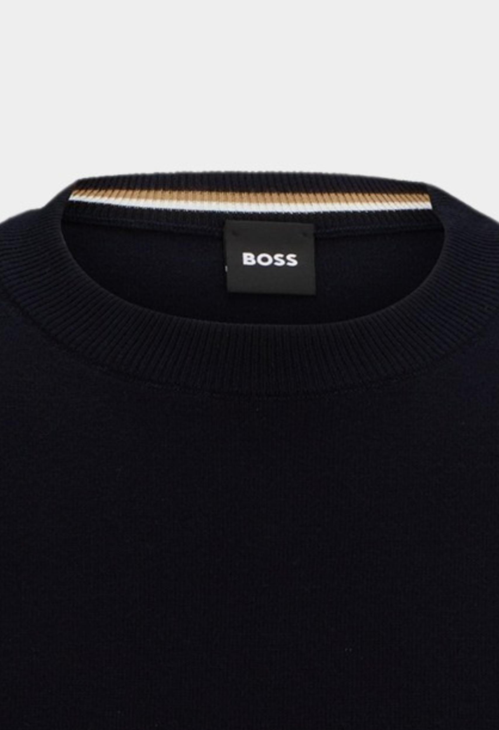 BOSS Black Pullover Blauw Pacas-L 10255186 01 50506023/404
