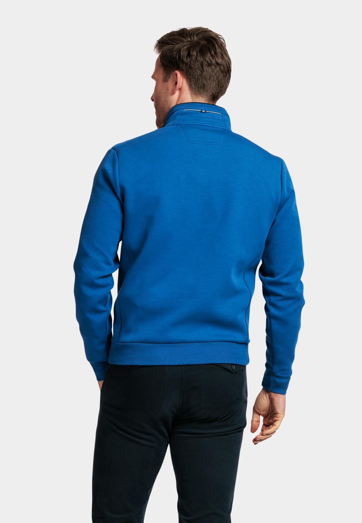 Baileys Half Zip Blauw Sweatshirt 1/2 zip Doubleface 413132/68