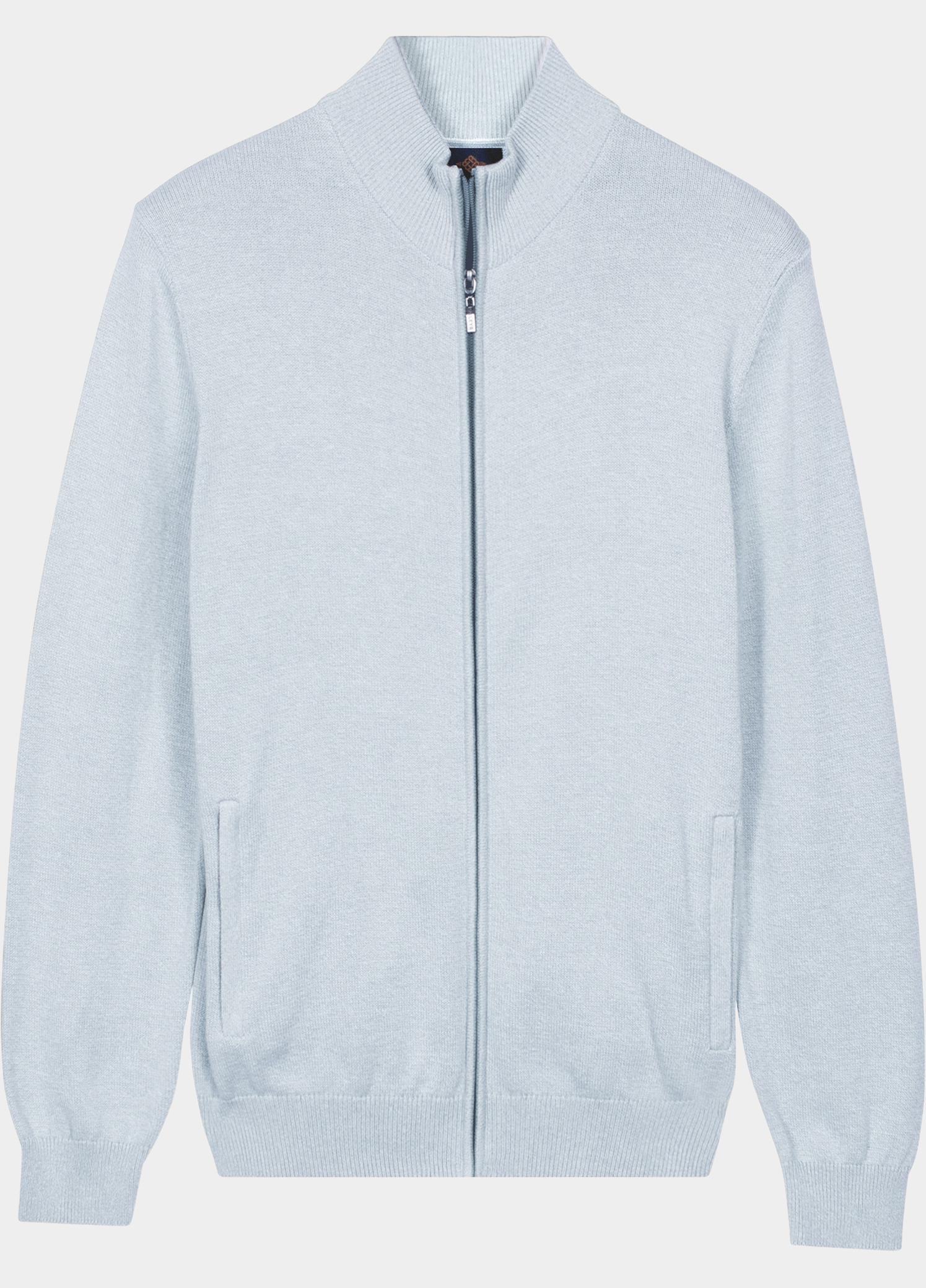 Baileys Vest heren Blauw Cardigan Zip 612080/61