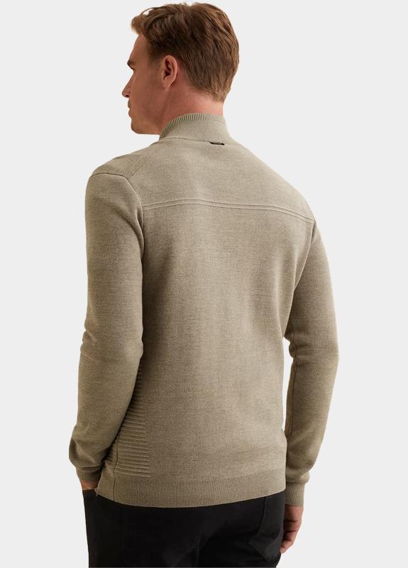 Vanguard Vest Bruin Zip jacket cotton modal bonde VKC2602354/8025