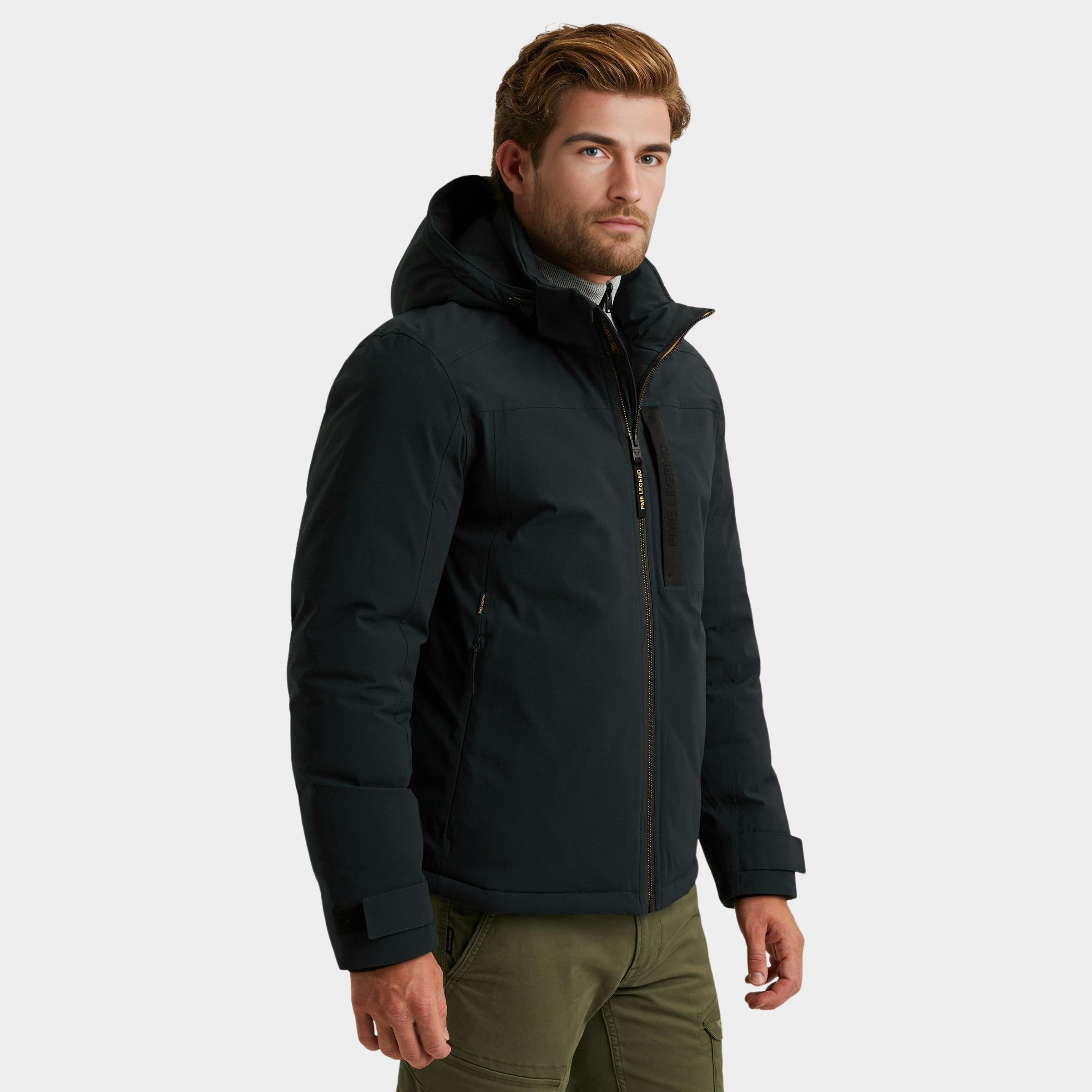 PME Legend Winterjack Blauw Semi long jacket CREWCAT Ripp PJA2508111/5281