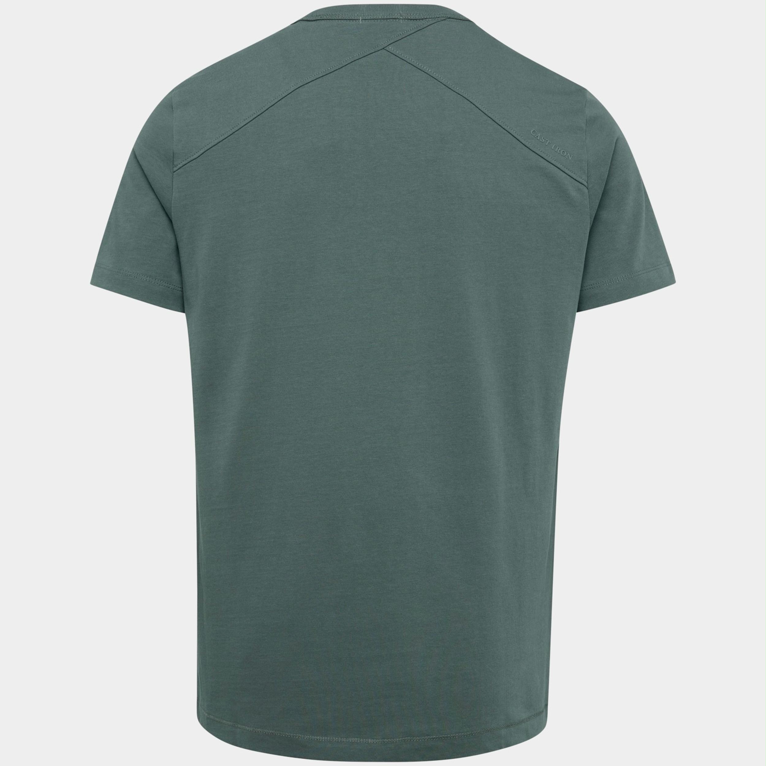 Cast Iron T-shirt korte mouw Groen Short sleeve r-neck regular f CTSS2211552/6026