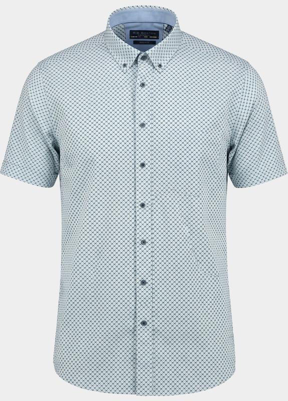 R.B. Boston overhemd korte mouw heren Multi Marshall SS Button Down 616670/716