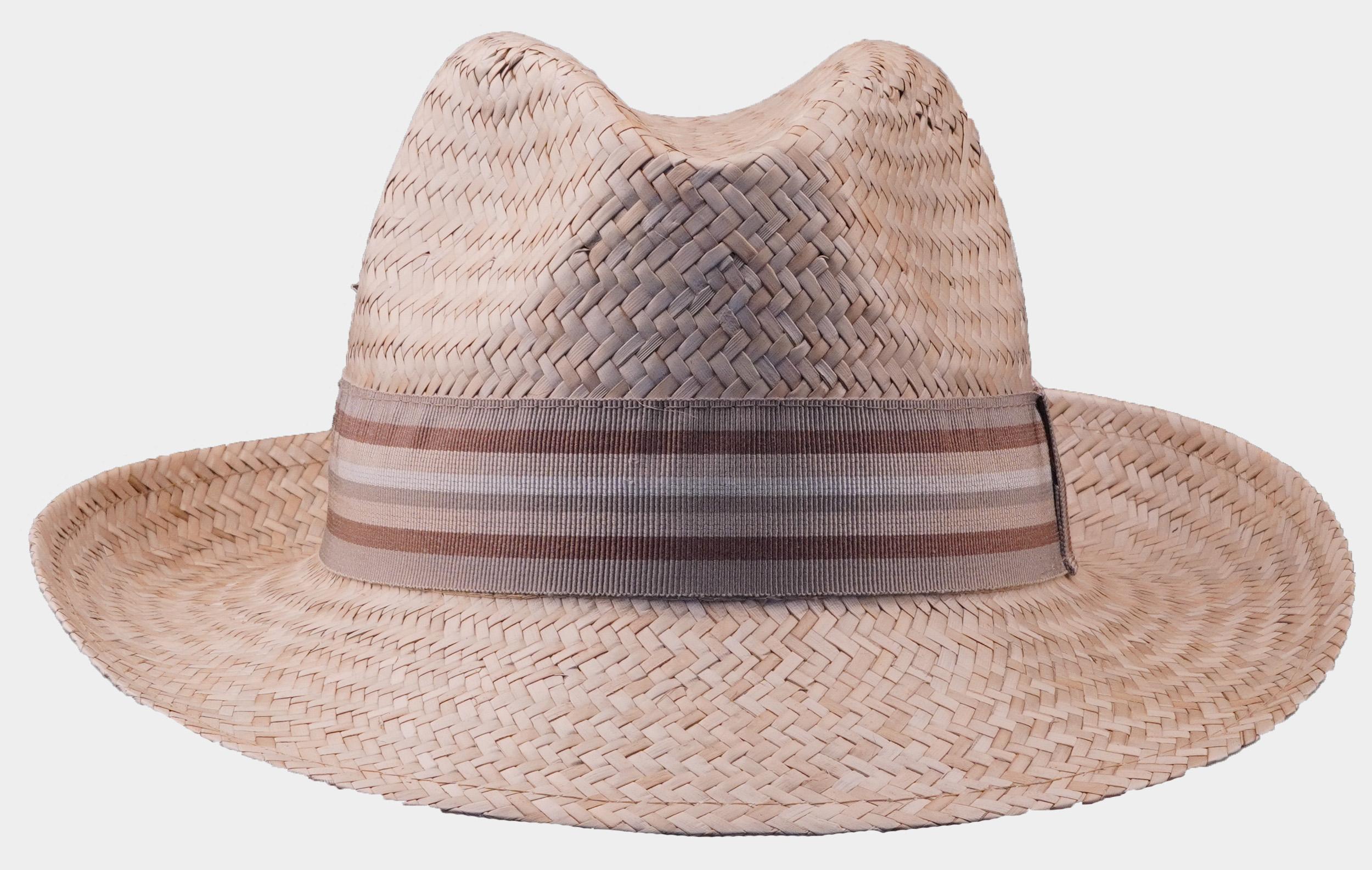 Commander Hoed Beige Strohhut mit Stoffband 213012589/200