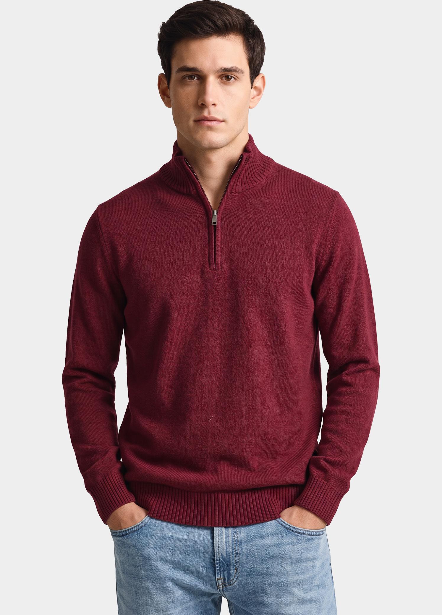 Bos Half Zip Rood  3042900/735